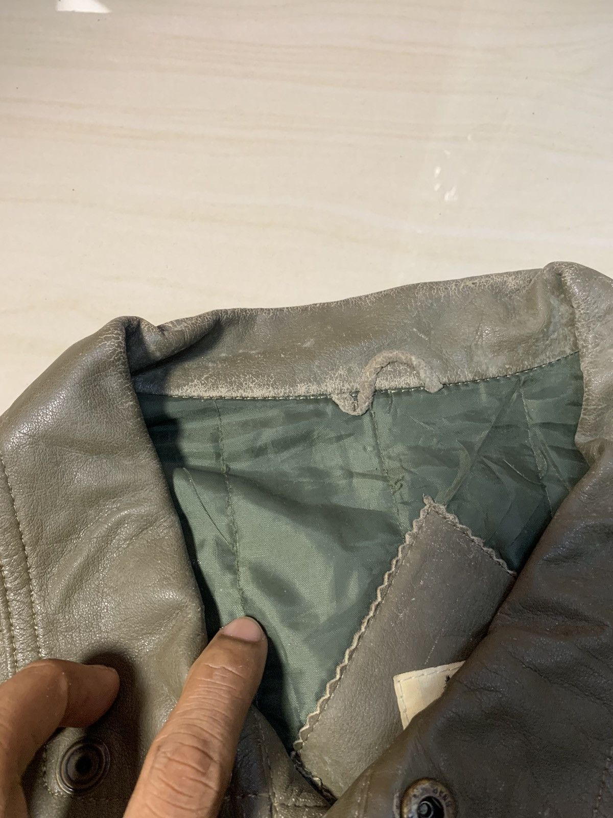 Japanese Brand RARE ORB BY MIZUNO COW LEATHER X COTTON JACKET RARE DESIGN Size US M / EU 48-50 / 2 - 7 Thumbnail