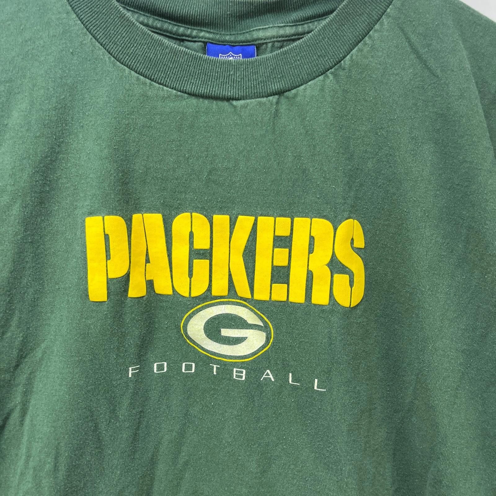 Reebok Vintage Green Bay Packers Reebok T-Shirt Large Size ONE SIZE - 2 Thumbnail