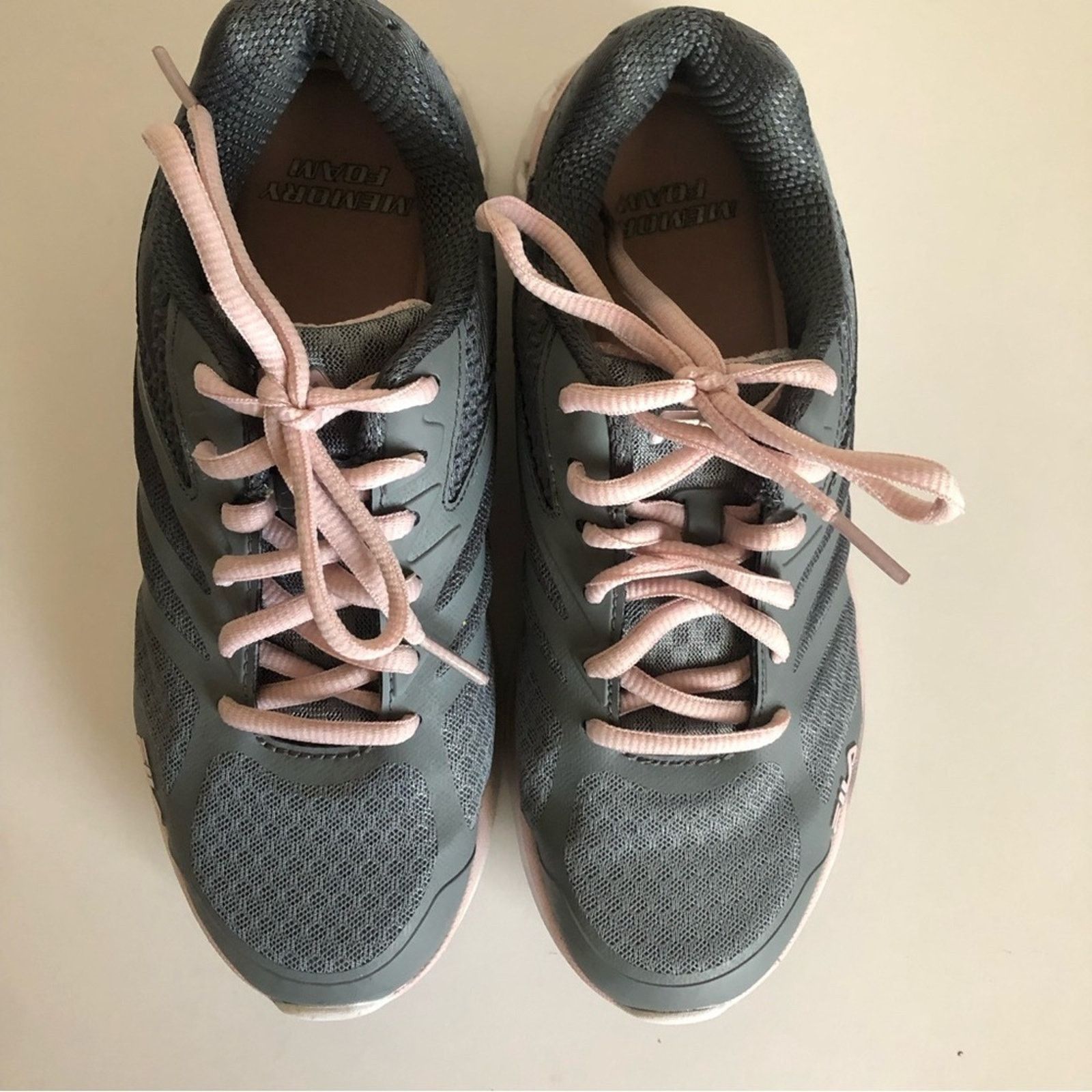 Fila Fila Speedstride Mesh Gray Pink Sneaker Running Tennis Shoes Size US 6.5 / IT 36.5 - 4 Thumbnail