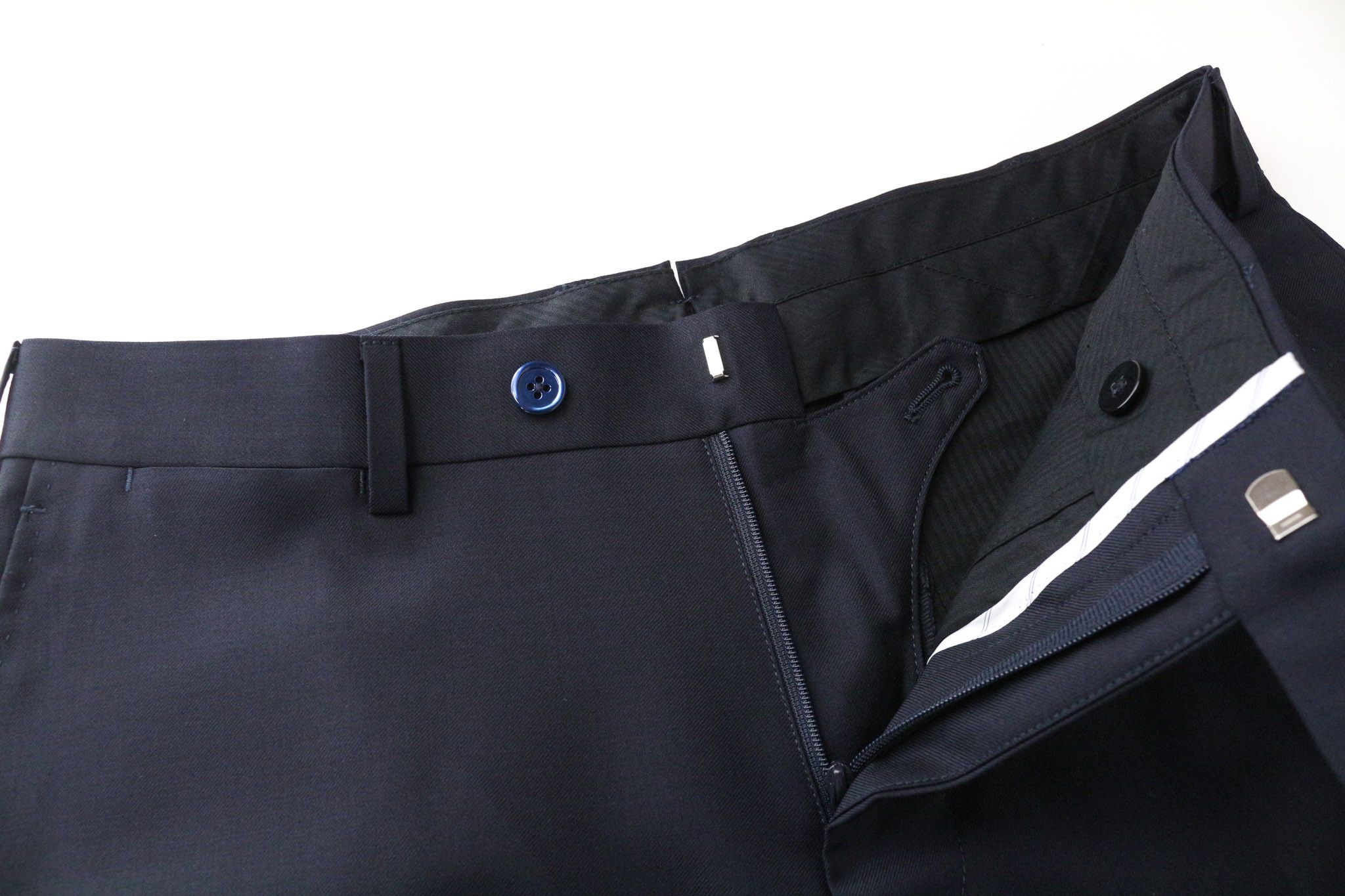 Suitsupply UK38S Navy Blue 2-Piece Slim Wool Suit 76067 Size 38S - 12 Thumbnail