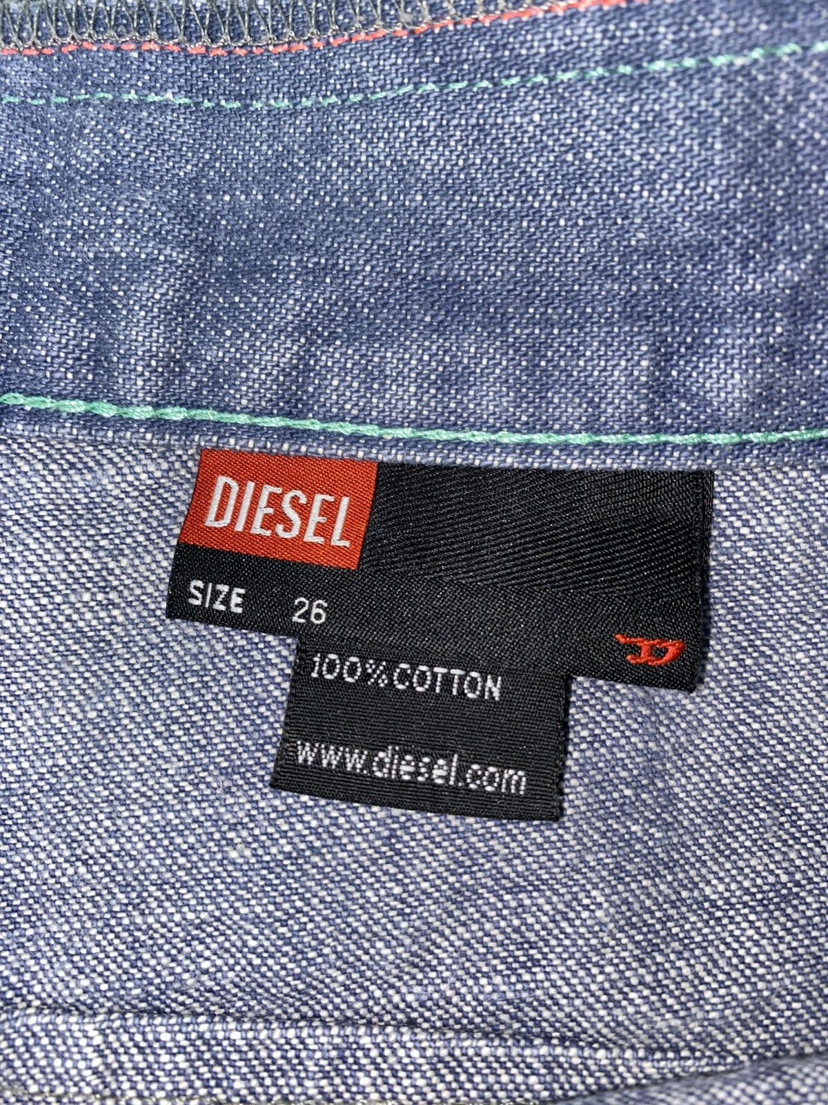 Diesel Vintage Y2K Diesel patchwork button midi skirt size 26 Size 26" / US 2 / IT 38 - 4 Thumbnail