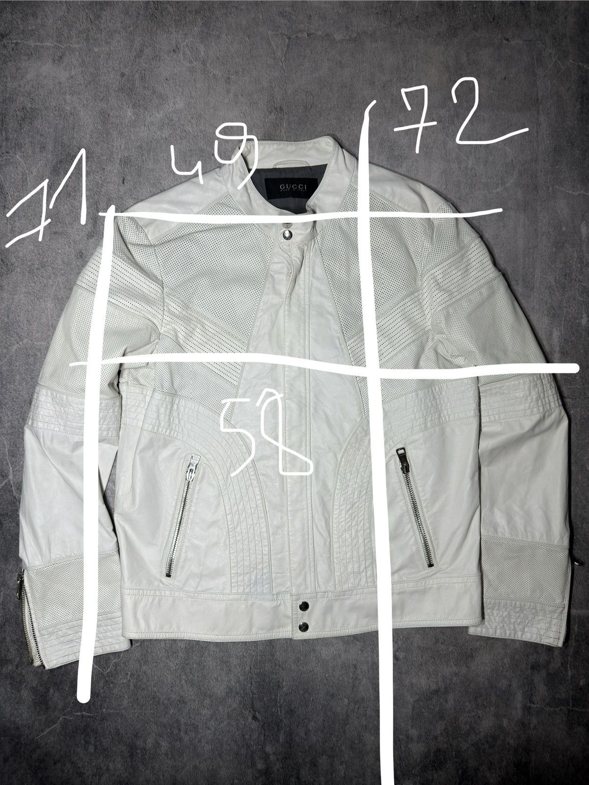 Gucci Gucci 2010 Nappa Leather Panelled Biker Jacket - IT54 Size US L / EU 52-54 / 3 - 2 Thumbnail