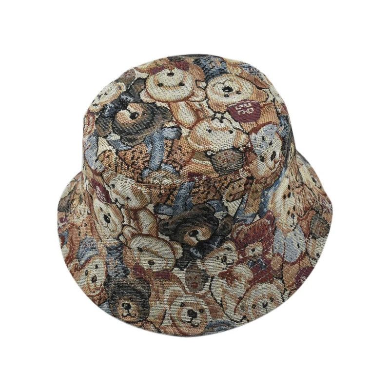 Japanese Brand × Vintage Vintage Bear Print Hat Fisherman Size ONE SIZE - 3 Thumbnail