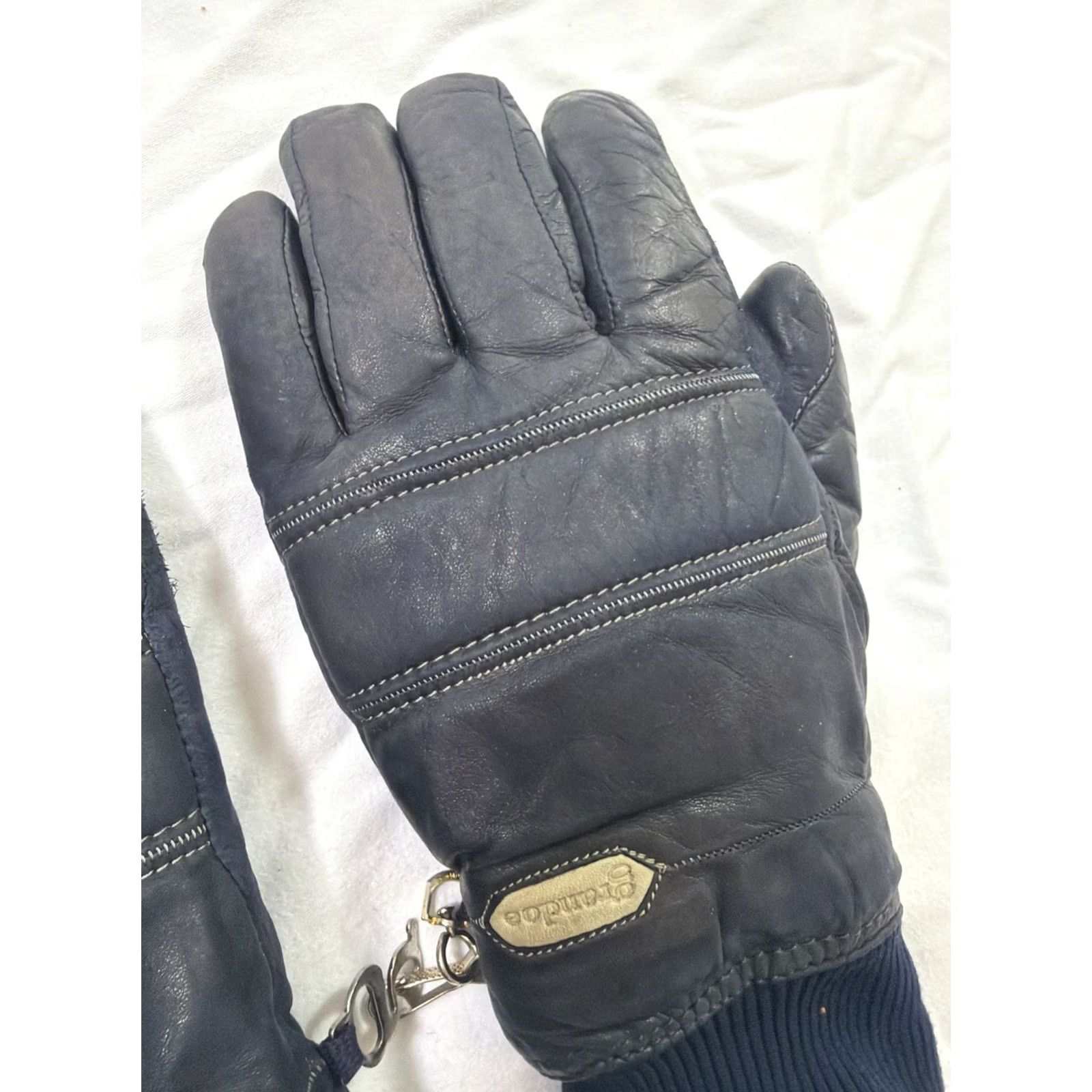 Vintage VINTAGE Grandoe Women’s Small Navy Blue Goretex Snow Gloves Glove Womens S Navy Water Resistant 90s Size ONE SIZE - 7 Thumbnail