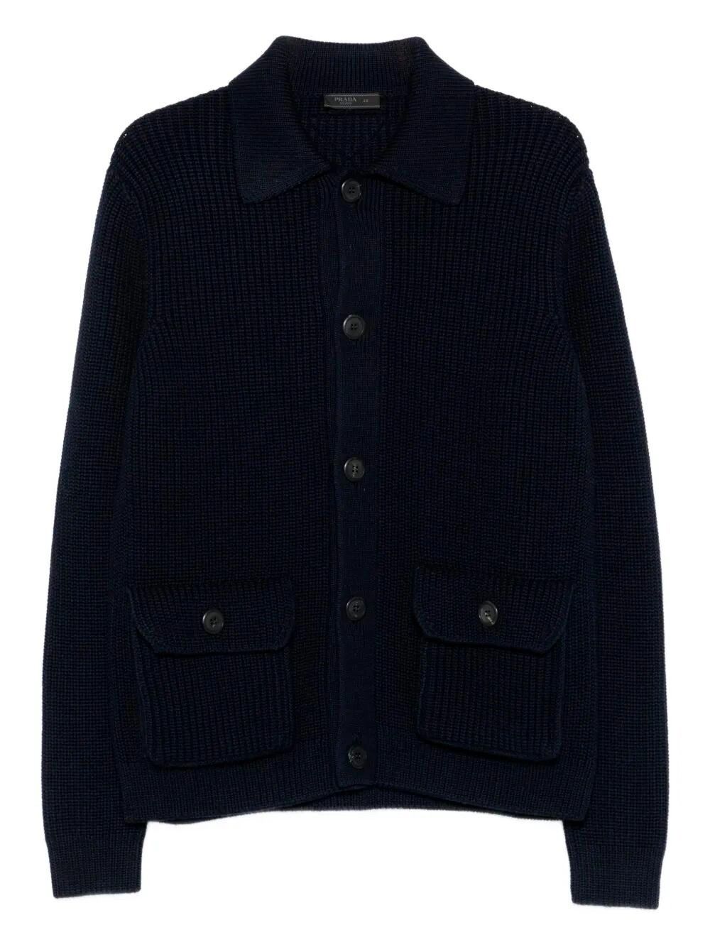 Prada Wool Cardigan Size US XL / EU 56 / 4 - 1 Thumbnail