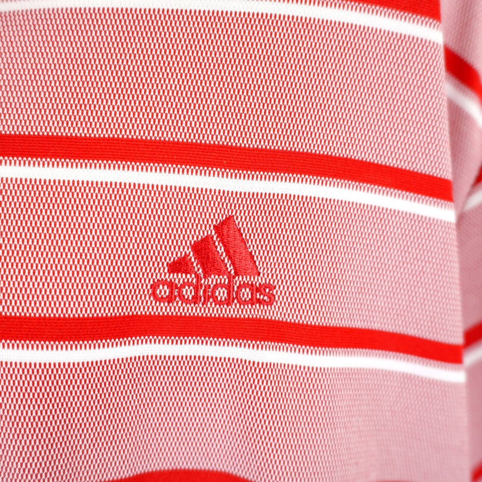 Adidas Adidas Red Striped 2XL Collared Short Sleeve Polo Shirt Size US XXL / EU 58 / 5 - 3 Thumbnail