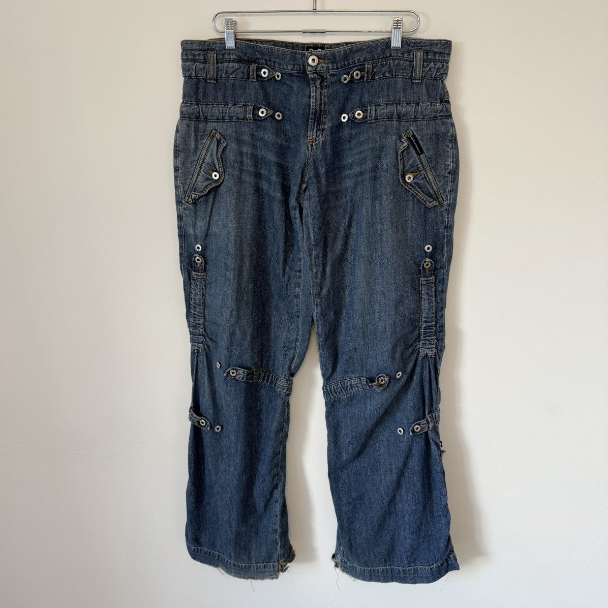 Dolce & Gabbana Vtg Dolce & Gabbana SS2004 Bondage Rave Baggy Jeans Archival Size US 36 / EU 52 - 3 Thumbnail