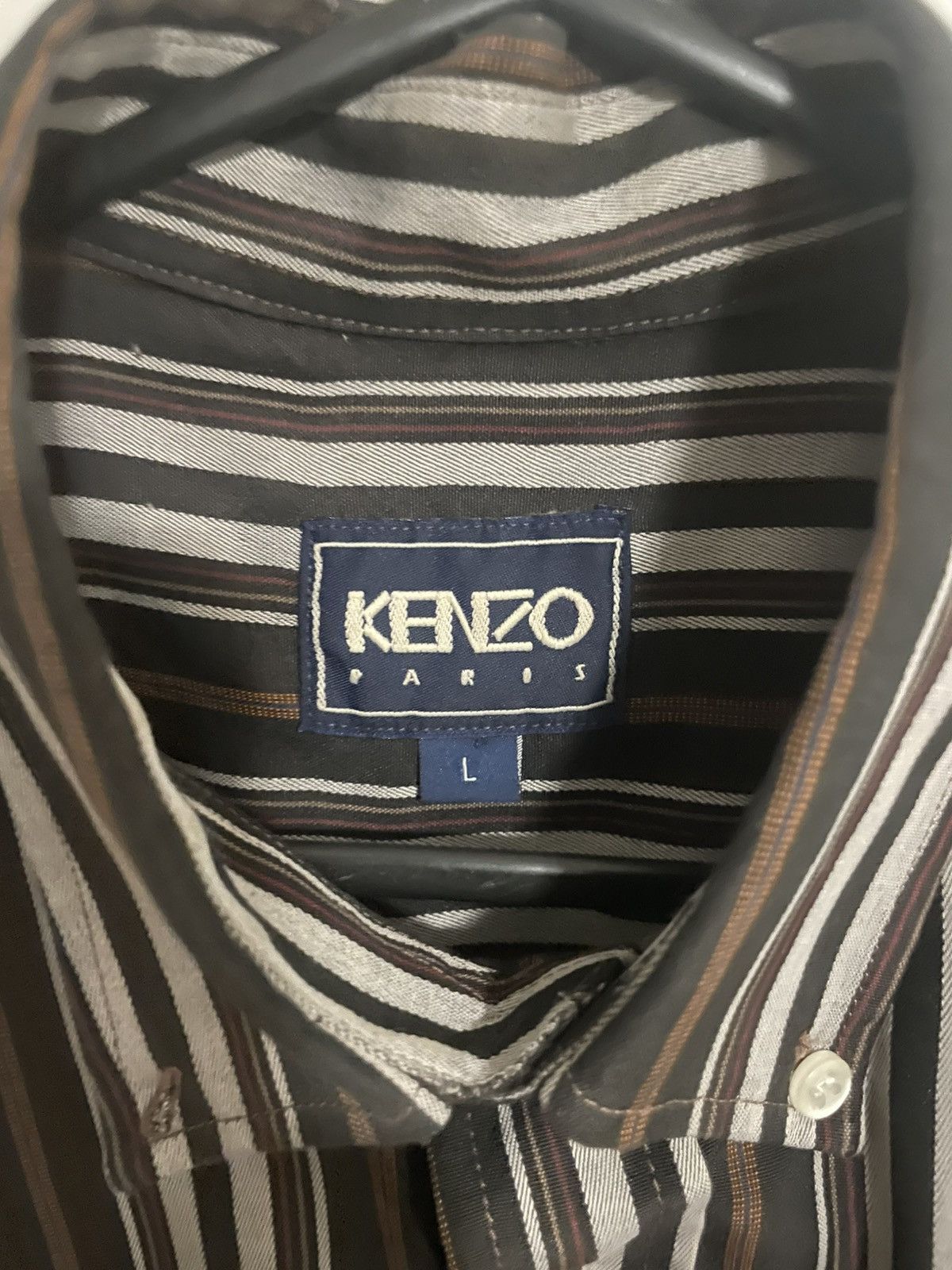 Kenzo Short sleeve kenzo button up Size US L / EU 52-54 / 3 - 4 Thumbnail