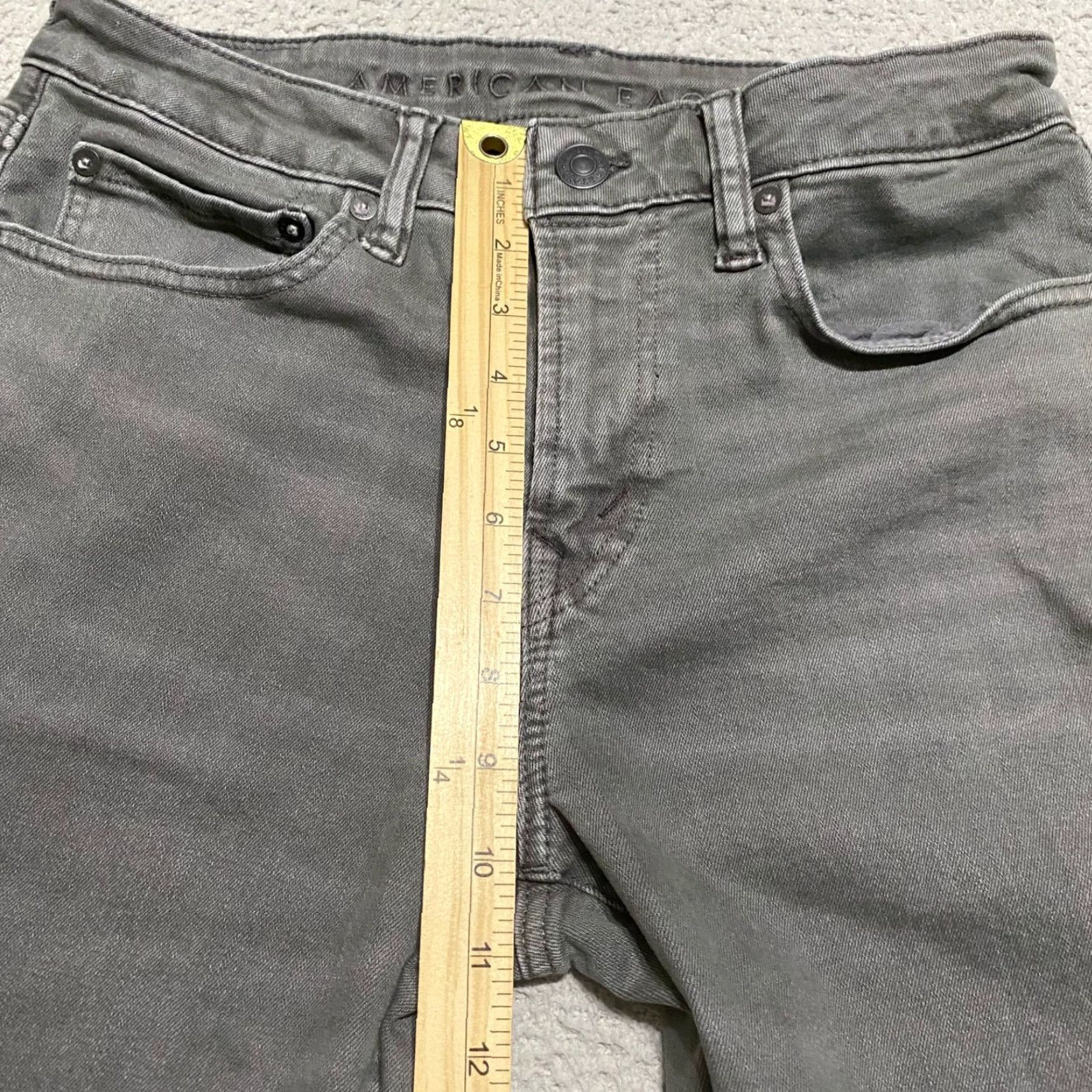 American Eagle Outfitters American Eagle Outfitters Jeans Mens 29x32 Gray Denim Athletic Fit Tapered Medium Wash Size US 29 - 7 Thumbnail