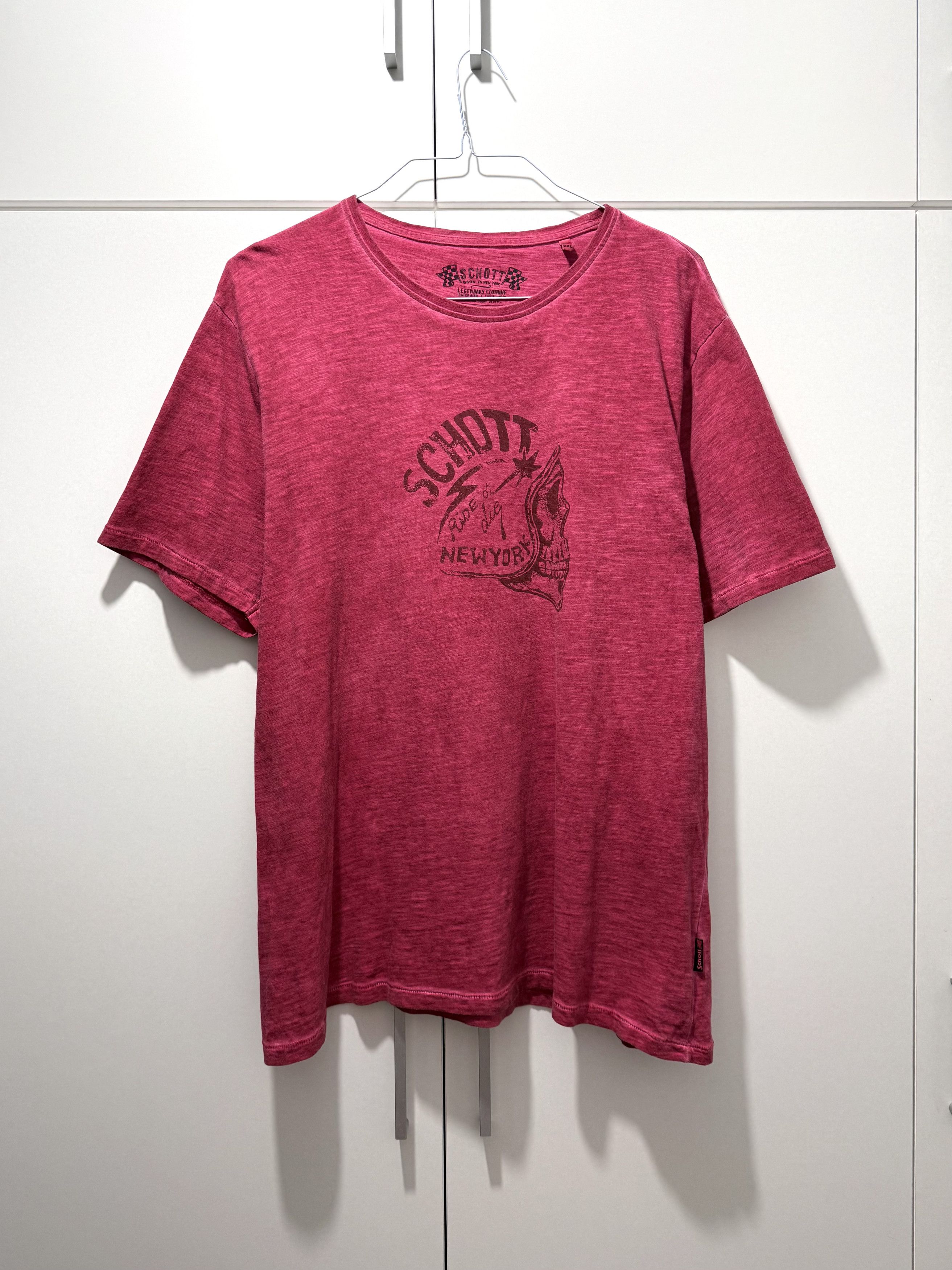 Schott Schott NYC Ride or die S/S T-shirt XXL Size US XXL / EU 58 / 5 - 1 Thumbnail