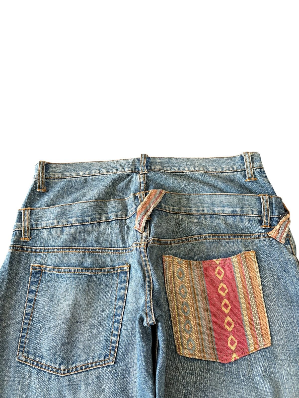 JNCO Vintage Japanese Brand Double Waist Distressed Baggy Jeans Size US 34 / EU 50 - 8 Thumbnail