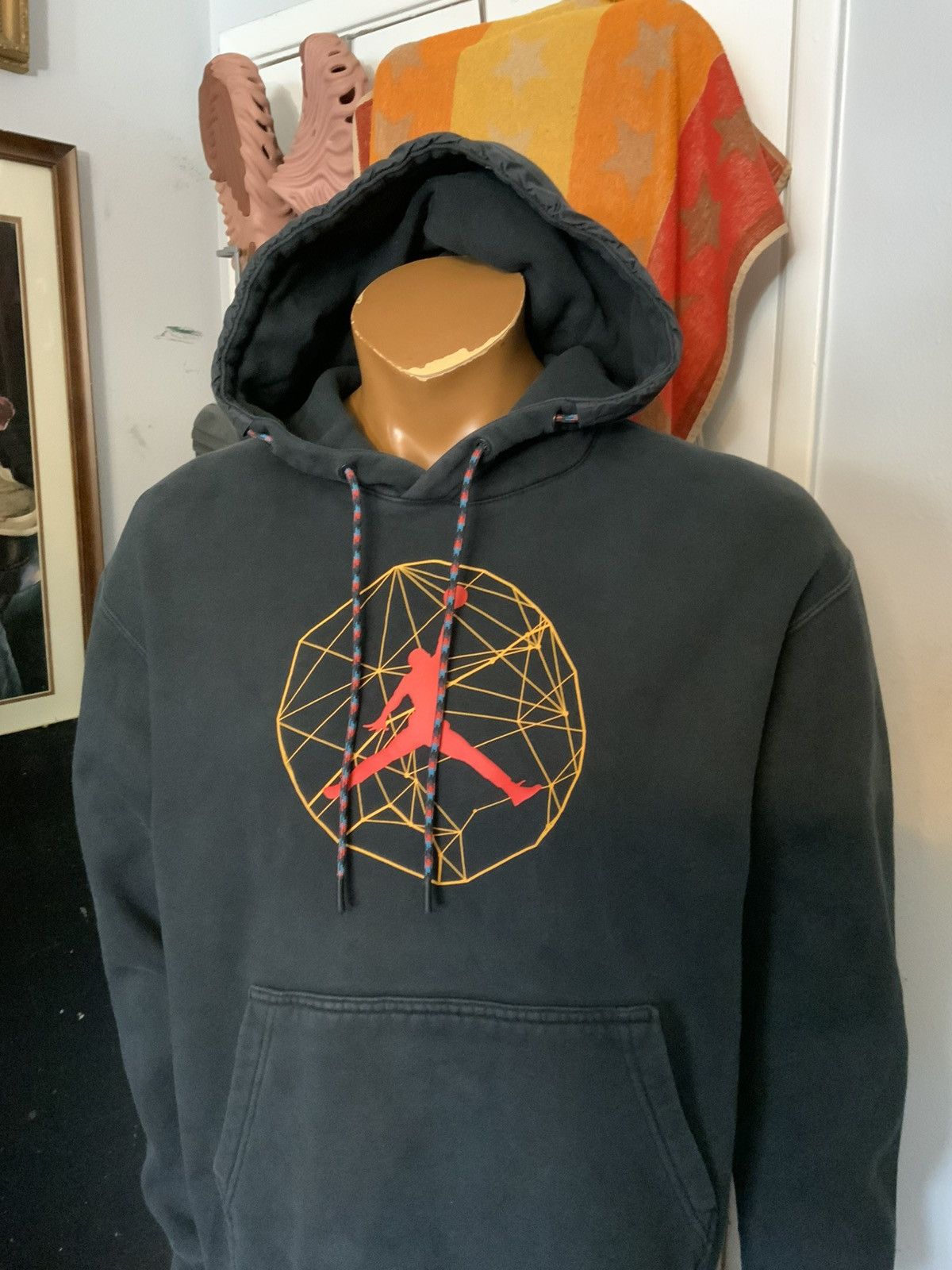 Jordan Brand Air Jordan Nike Jumpman 23 Black Graphic Retro Hoodie Size US L / EU 52-54 / 3 - 8 Thumbnail