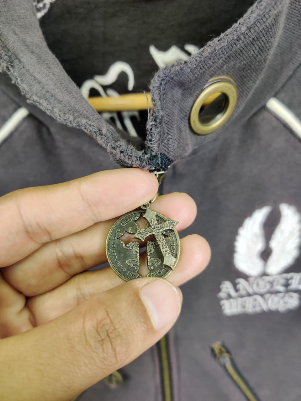Vintage Vintage D.I.A Angels Wings Zipper Sweater Track Jacket Size US S / EU 44-46 / 1 - 8 Thumbnail