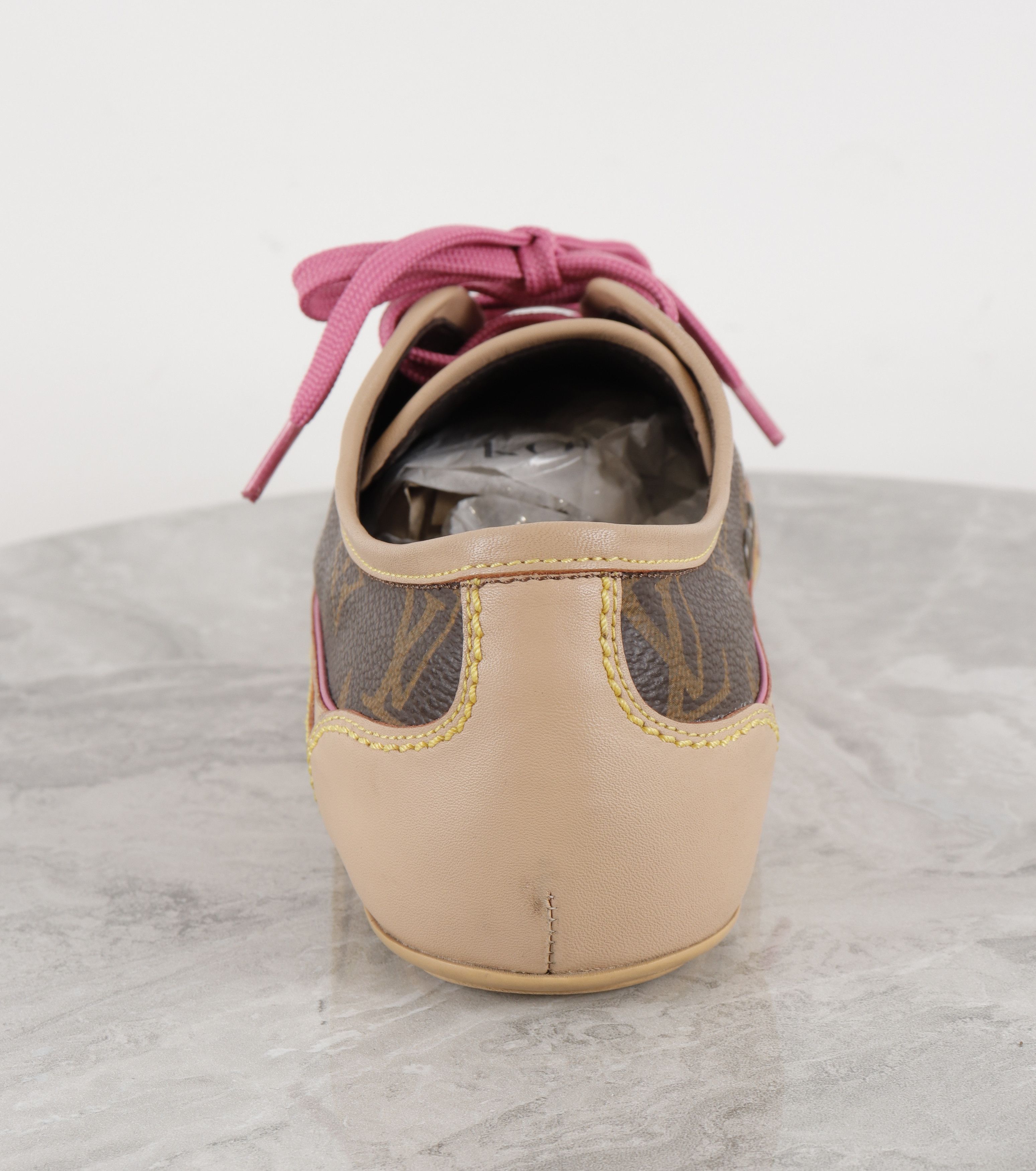 Louis Vuitton Louis Vuitton Leather Brown Monogram Sneakers Size US 6 / IT 36 - 6 Thumbnail