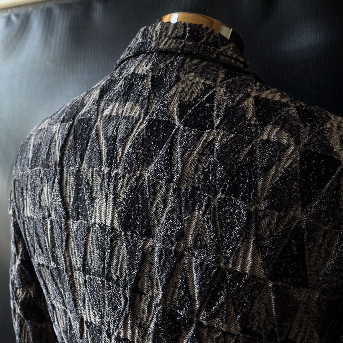 Giorgio Armani Giorgio Armani 17 FW Runway Jacquard Quilted Double Jacket Size 46R - 8 Thumbnail