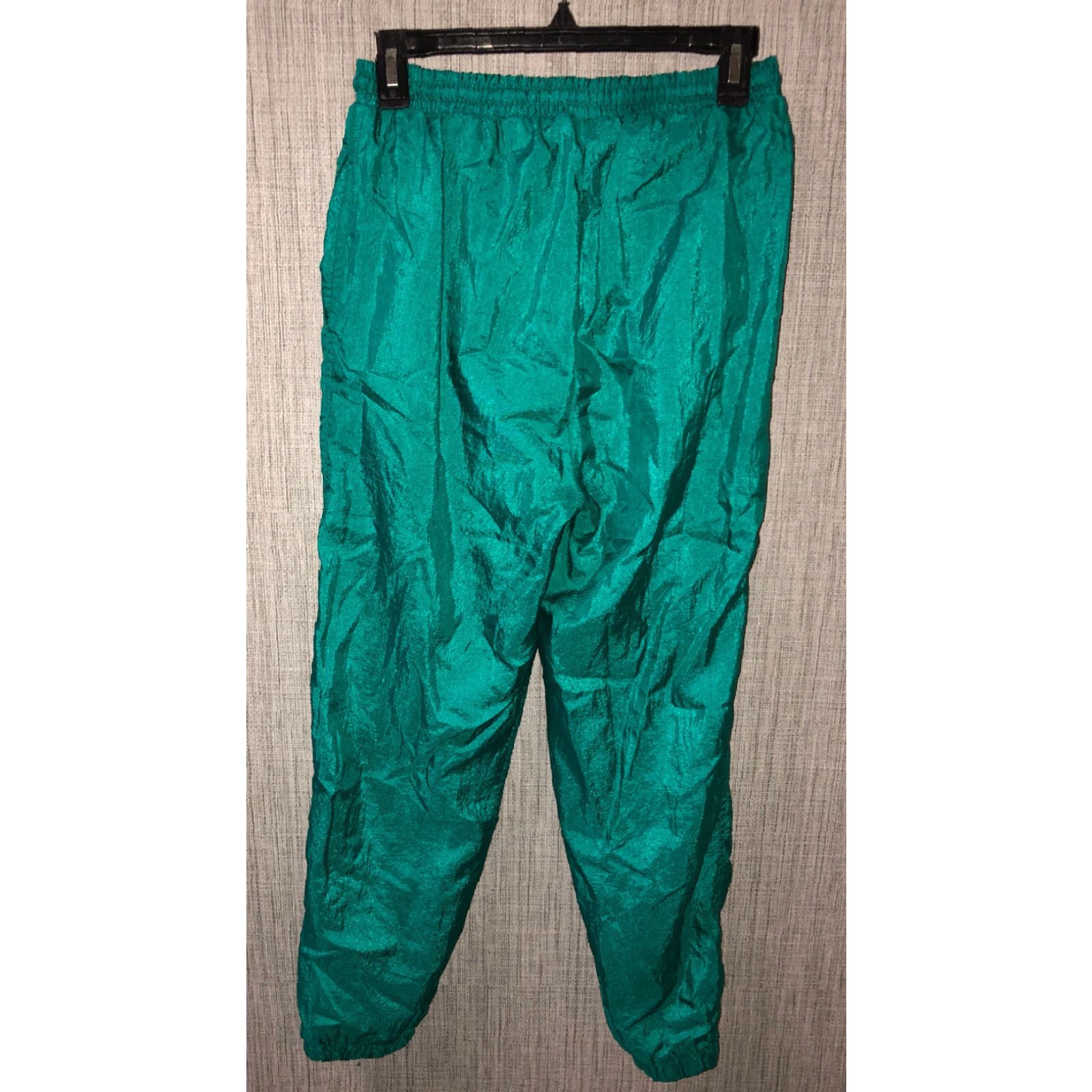 Altea VINTAGE EVR Womens Pants Jogging Nylon Mid Rise Size Small Petite Greenathletic,Comfort Size 28" / US 6 / IT 42 - 4 Thumbnail