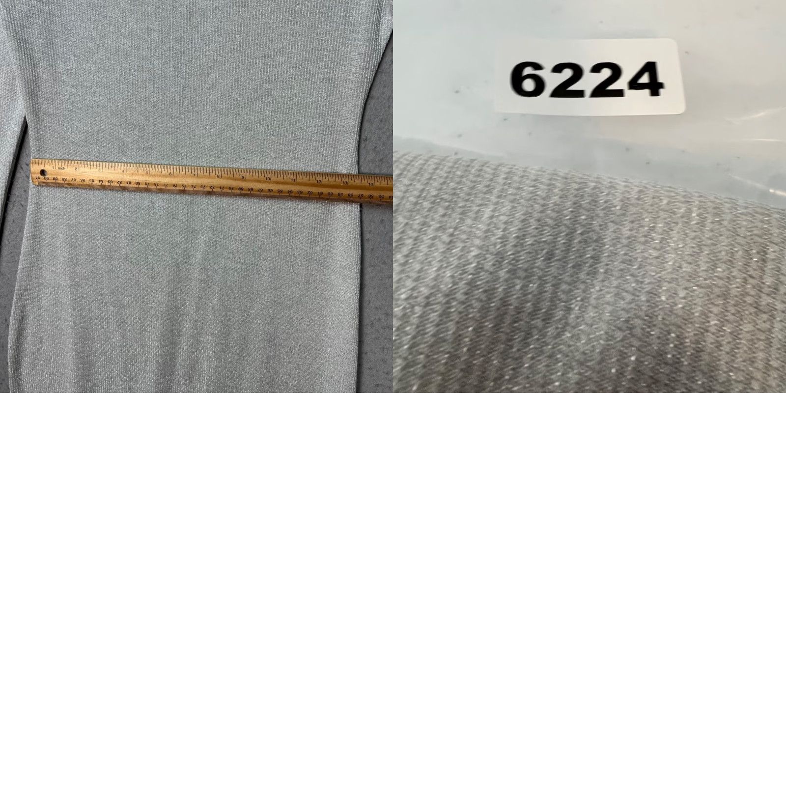 H&M H&M Divided Womens Size Small Shimmery Silver Long Sleeve Midi Dress Size S / US 4 / IT 40 - 8 Thumbnail