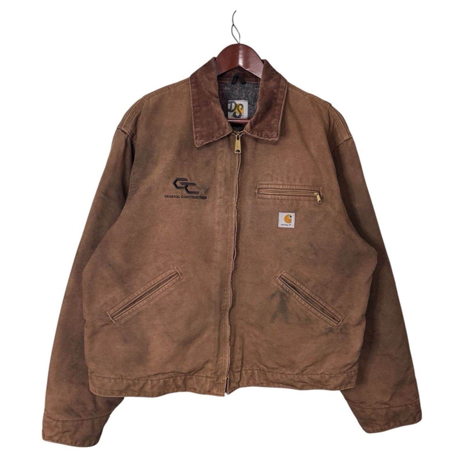 Carhartt Vintage Carhartt Detroit Jacket Mens Large Blanket Workwear Size US L / EU 52-54 / 3 - 1 Thumbnail