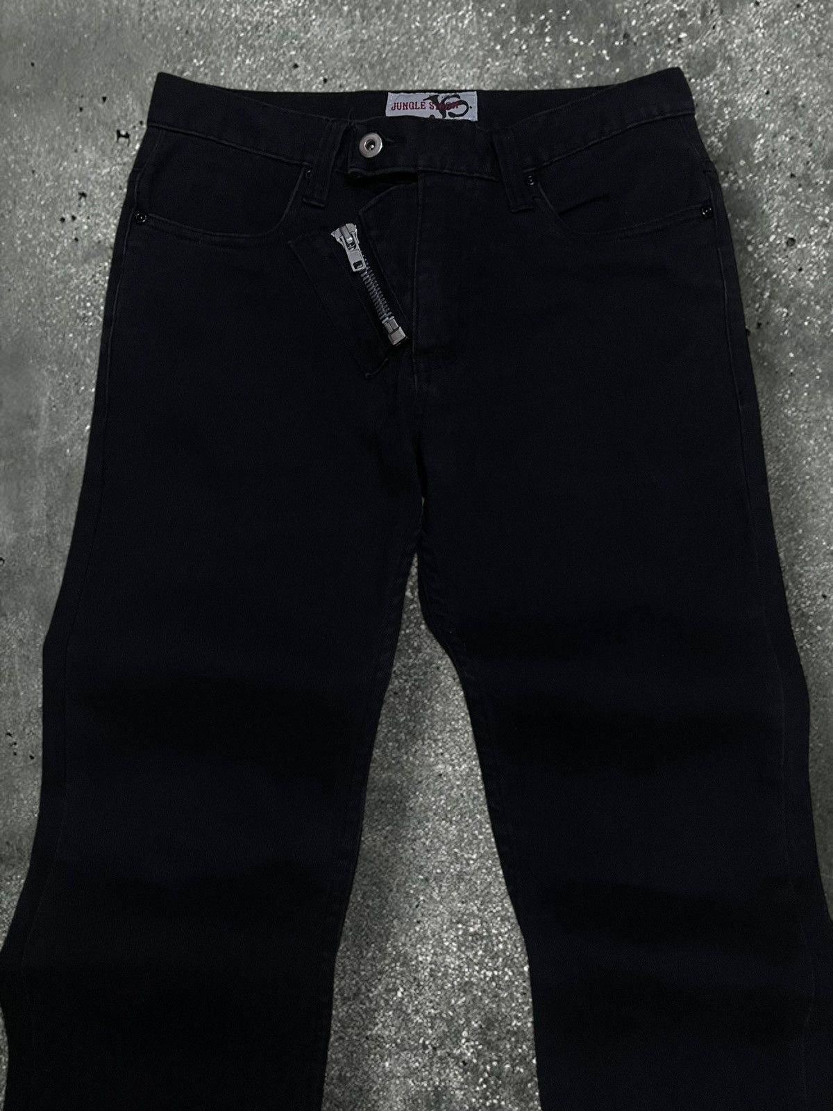 Designer × Japanese Brand × Vintage Vintage 1990s Japan Designer Jungle Storm Safety Zip Punk Size US 29 - 6 Thumbnail