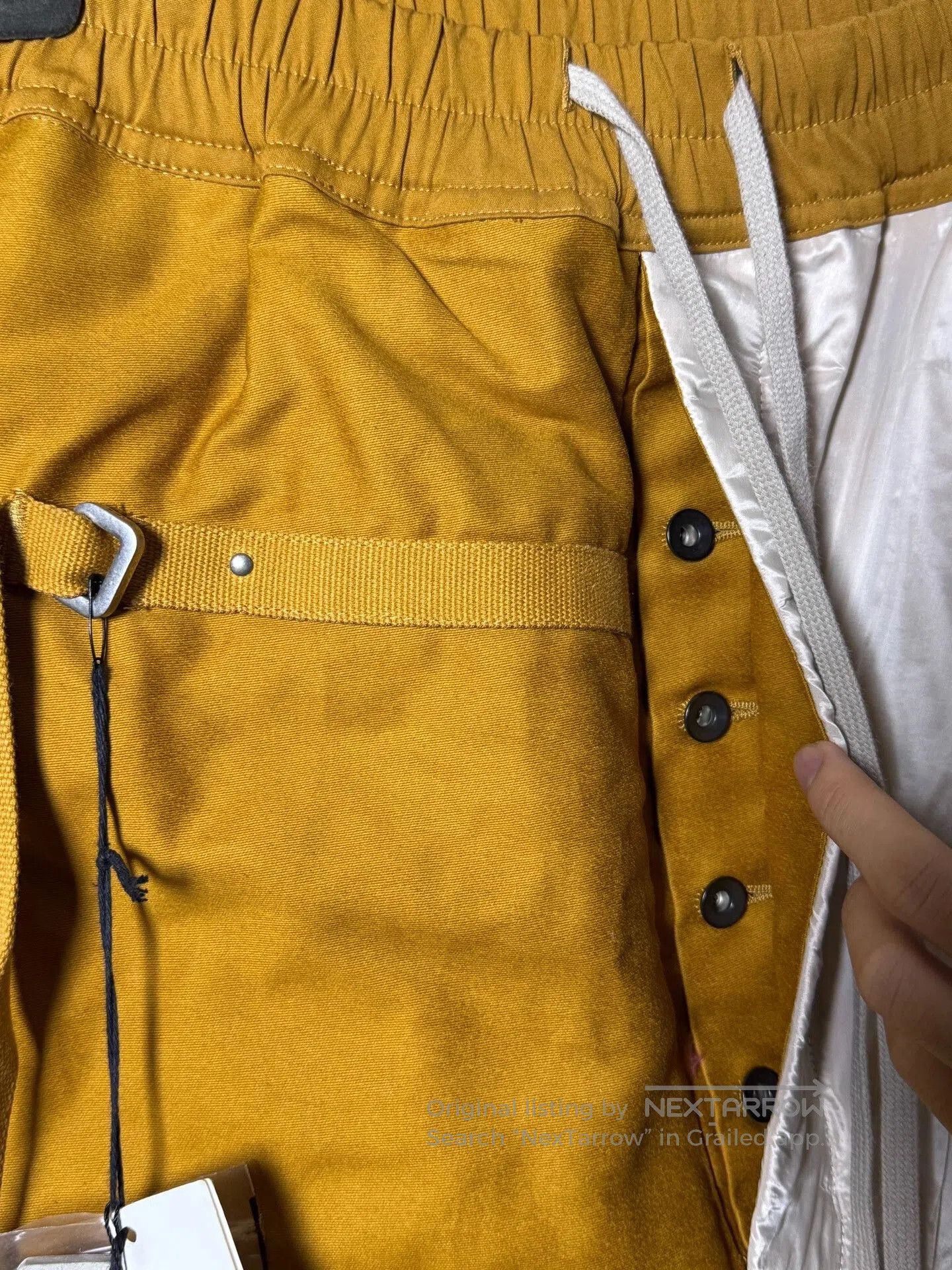 Rick Owens rick owens deconstructed shorts with yellow accents. Size US 26 / EU 42 - 4 Thumbnail