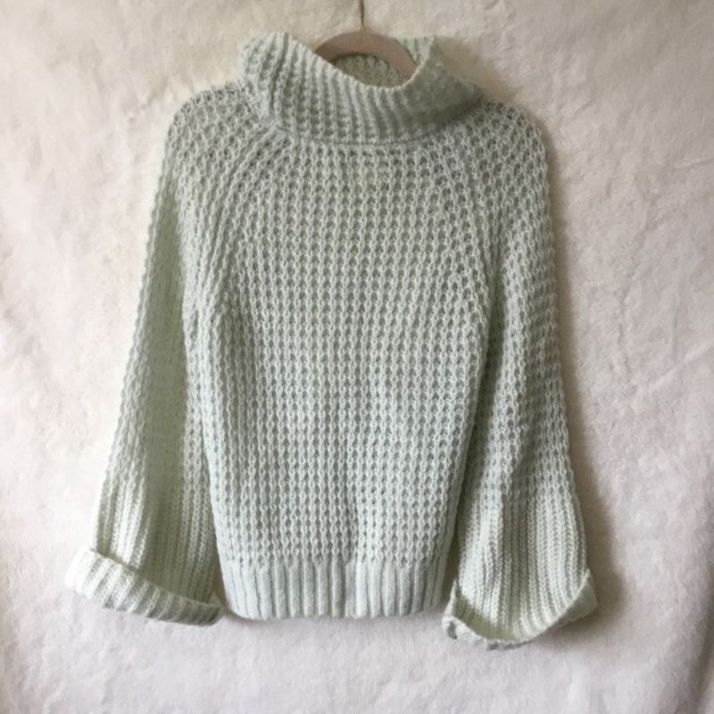 Anthropologie Anthropologie Maeve Mint Bell-Sleeve Sweater Size S / US 4 / IT 40 - 6 Thumbnail
