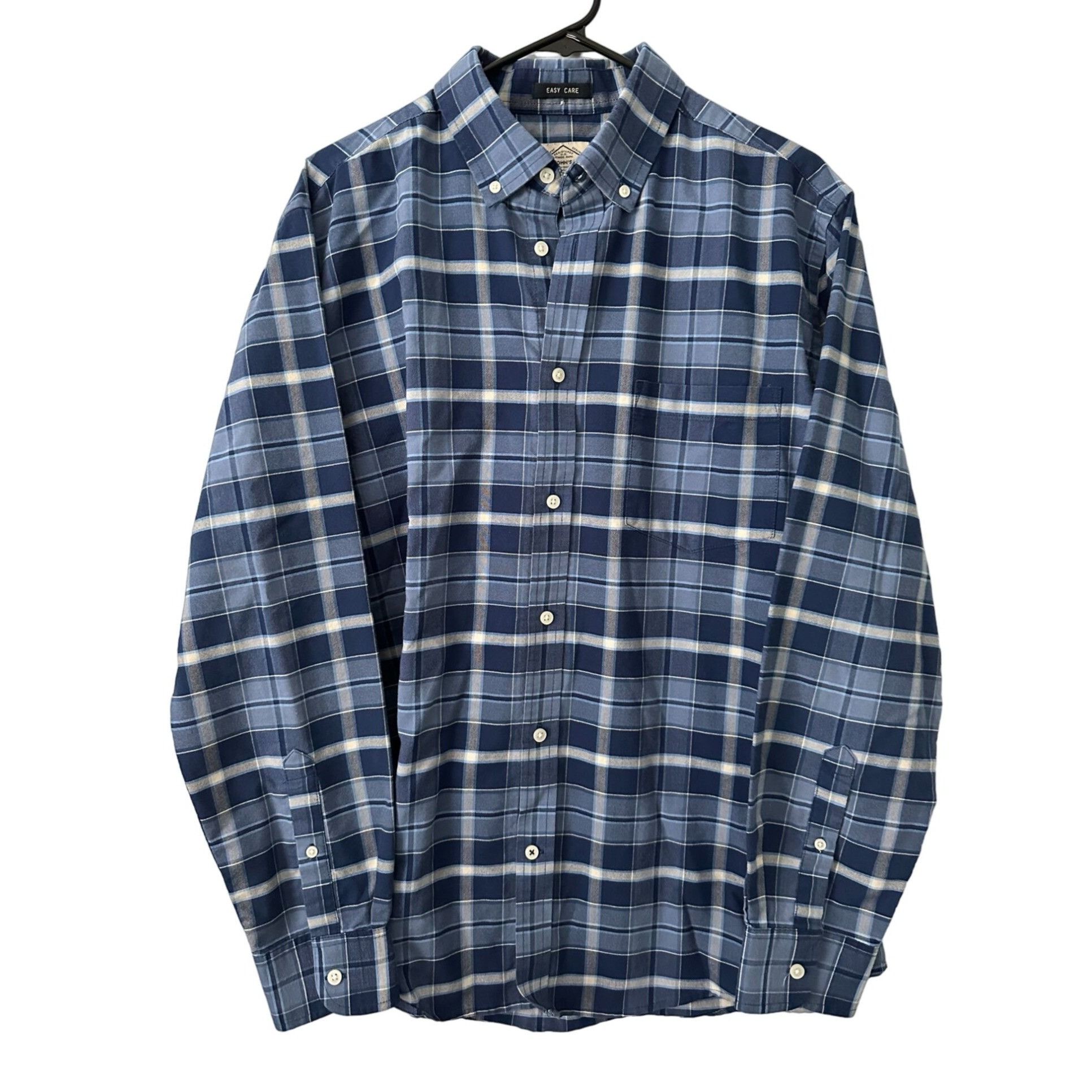 St. John's Bay Plaid Short Sleeve Dress Shirts for Men for sale