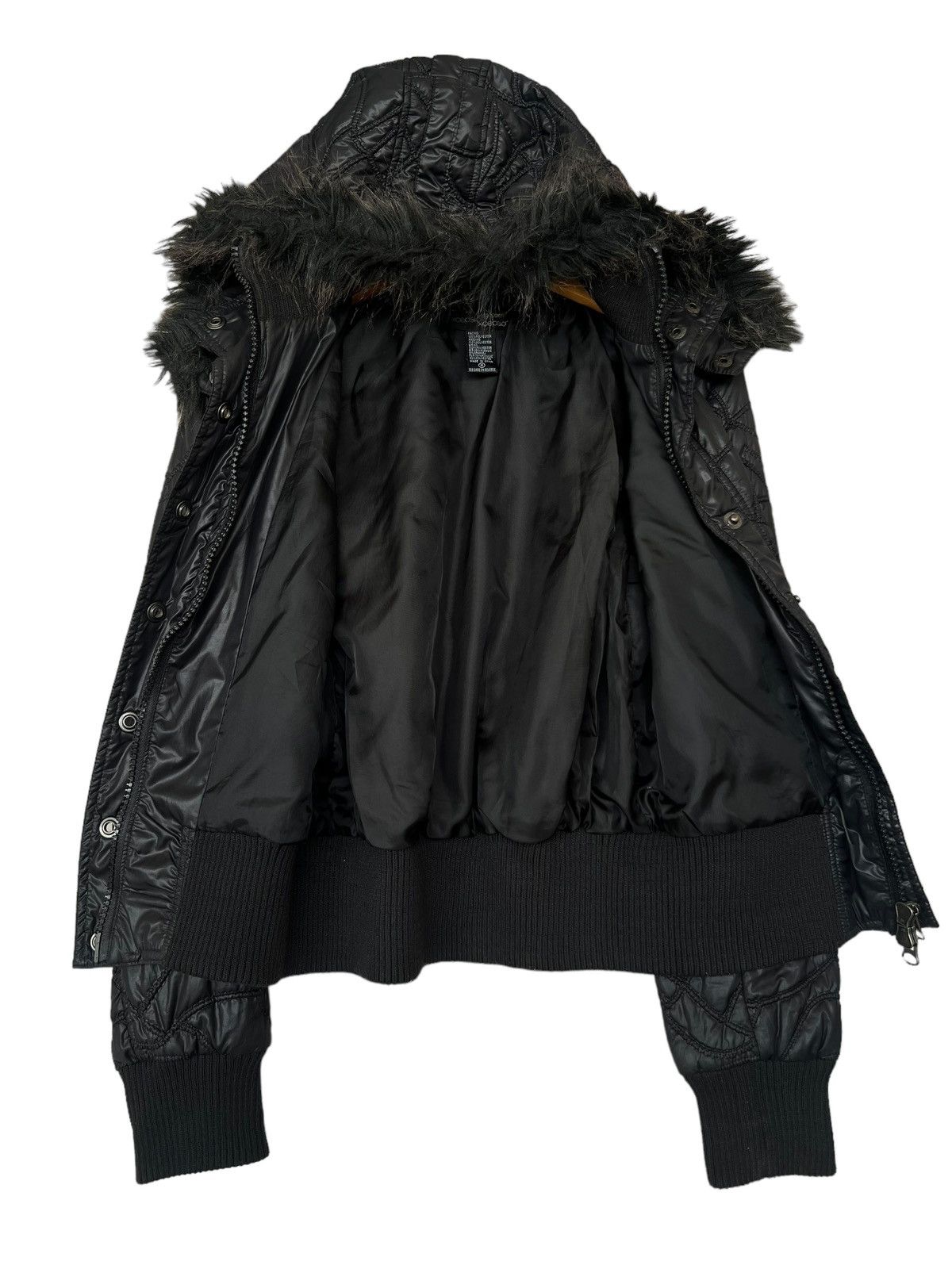 Japanese Brand Ecepcion Bondage Puffer Fur Hoodie Down Jacket Size S / US 4 / IT 40 - 3 Thumbnail