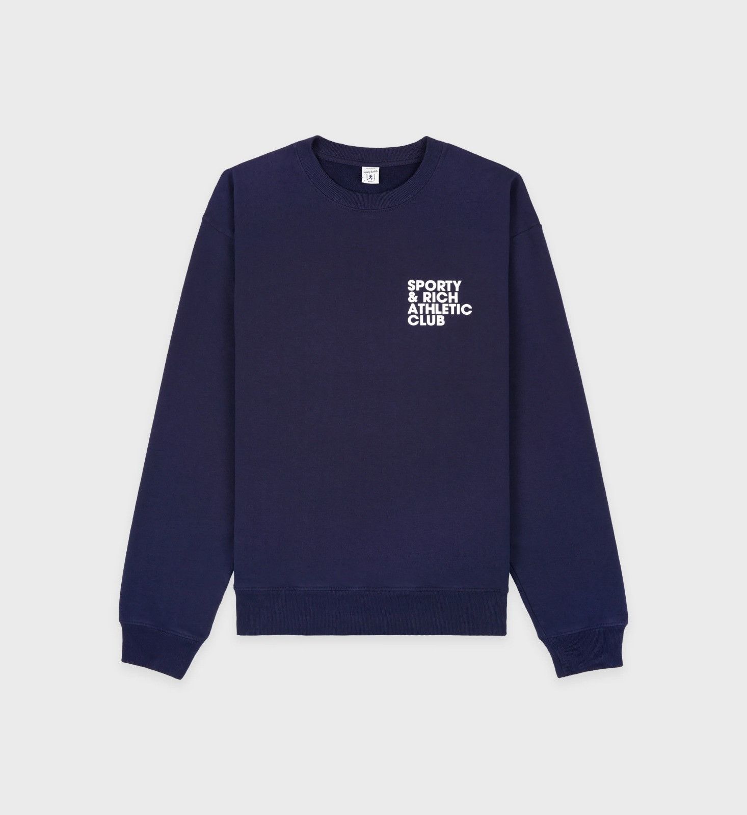 Sporty & Rich o1mle0525 Exercise Often Crewneck Sweatshirt in Navy Size M / US 6-8 / IT 42-44 - 1 Thumbnail