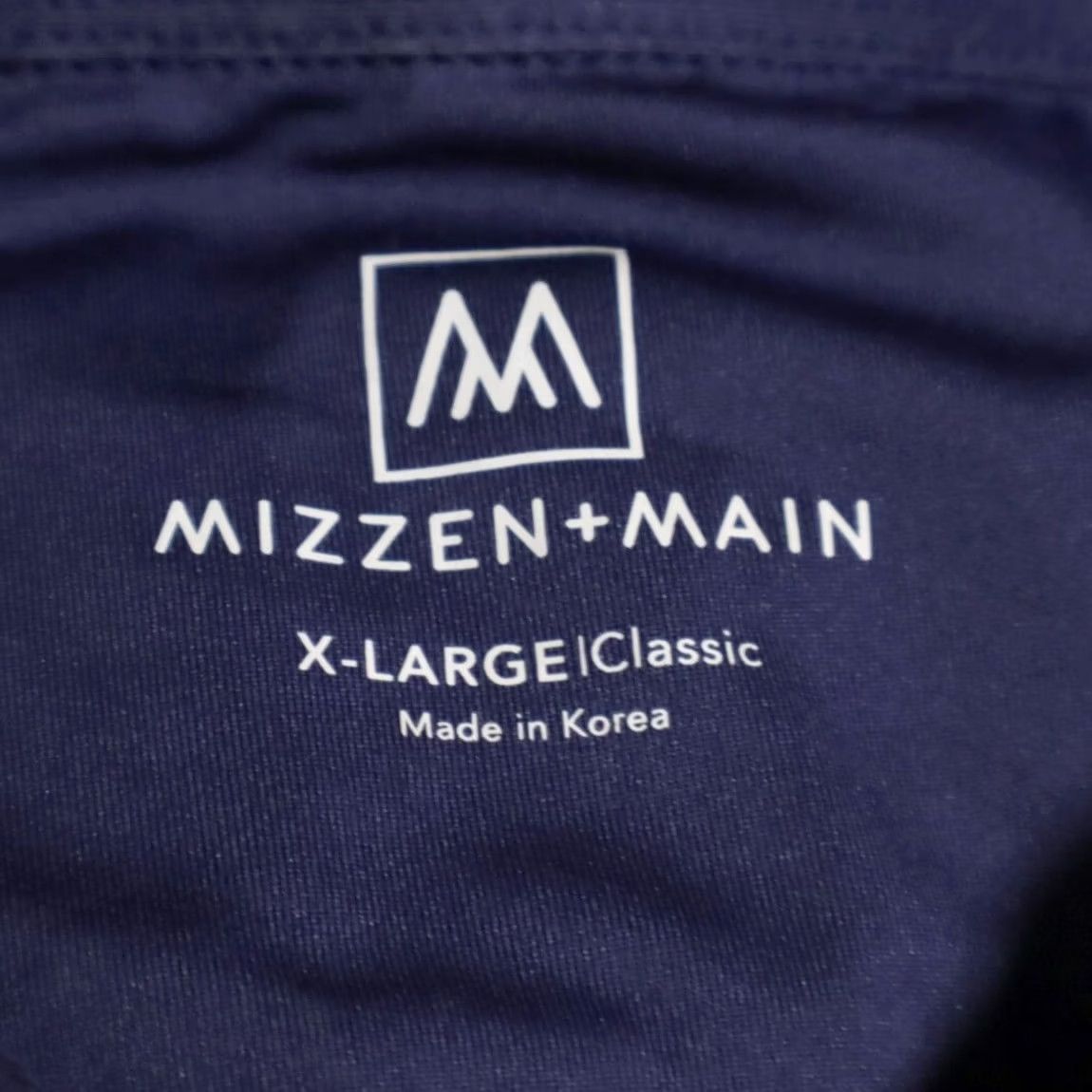 Mizzen+Main Mizzen + Main Classic Fit Ditzy Leaf High Stretch Polo Shirt Navy Men's XL Size US XL / EU 56 / 4 - 5 Thumbnail
