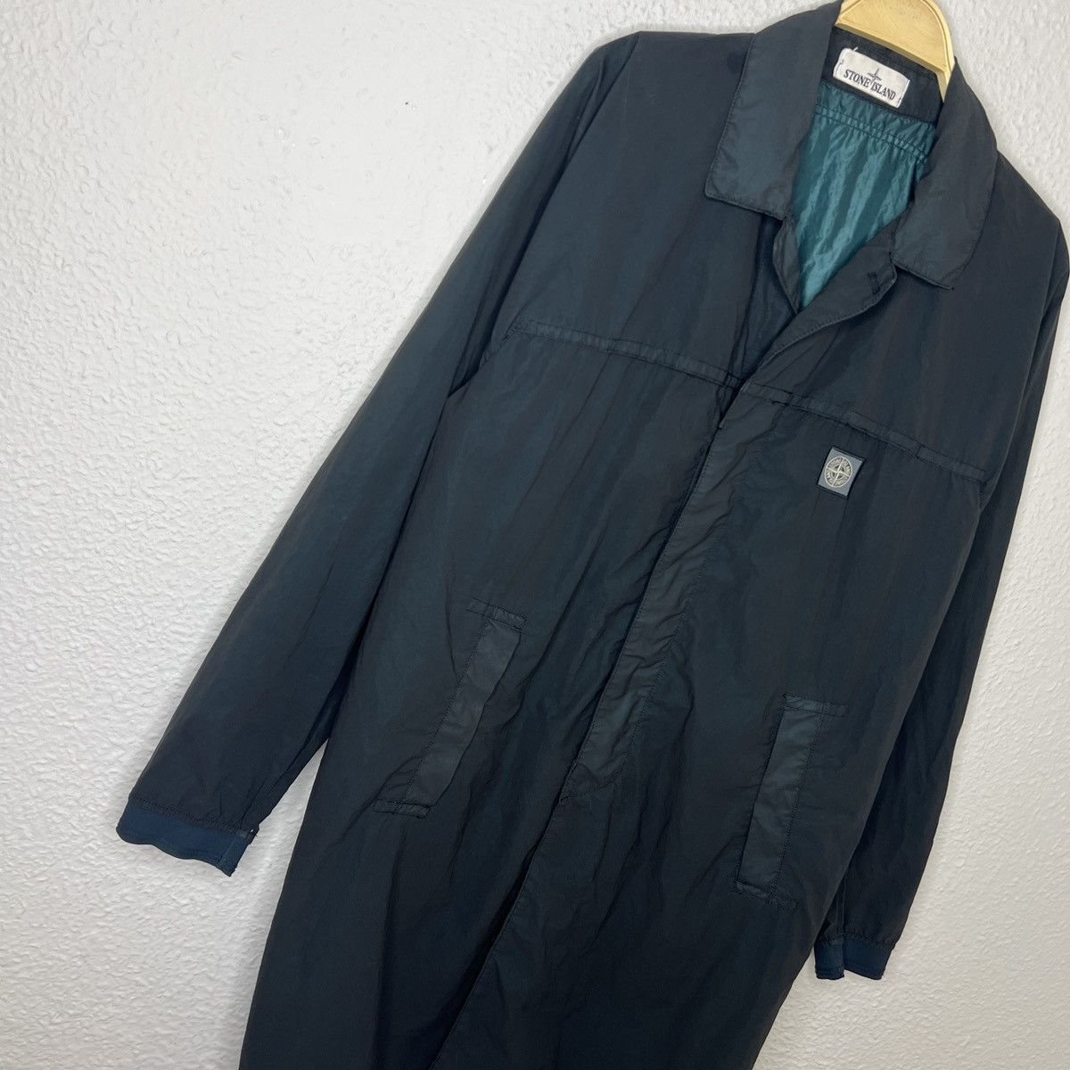 Stone Island Stone Island Coat Lamy Velour Metalic Green Nylon Jacket Size US M / EU 48-50 / 2 - 3 Thumbnail