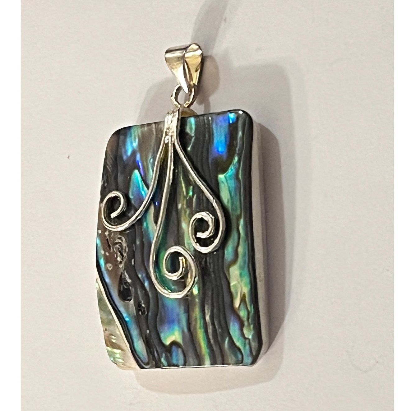 Other Abalone and Silver Rectangle Pendant Size ONE SIZE - 4 Thumbnail