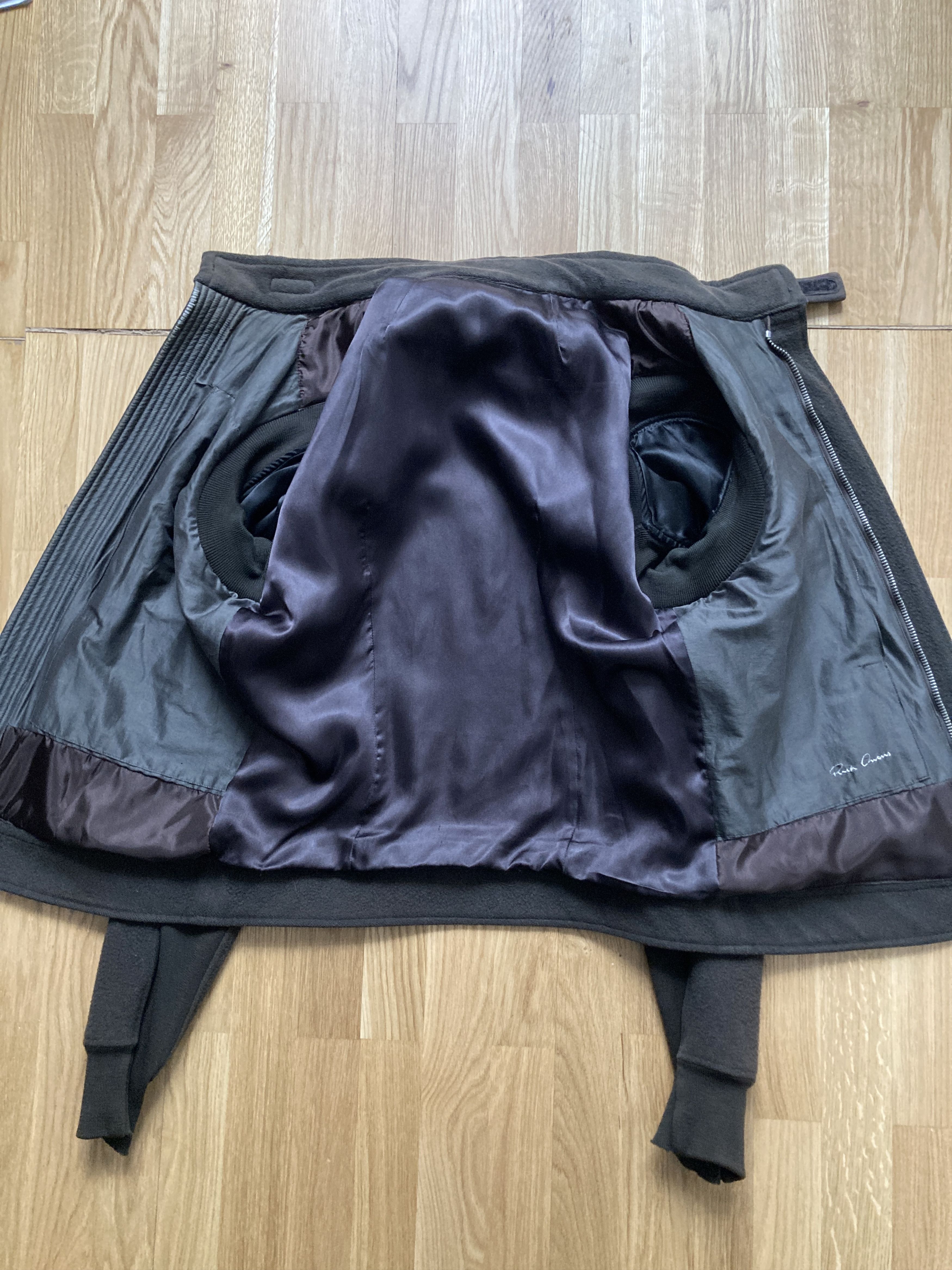Rick Owens F/W 08 „STAG“ F1 Pilot Brown Wool Jacket Rick Owens L Size US L / EU 52-54 / 3 - 14 Thumbnail