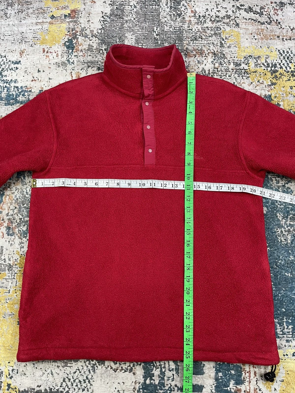 L.L. Bean Vtg LL Bean Half Button Up Fleece Pull Over Size US M / EU 48-50 / 2 - 9 Thumbnail
