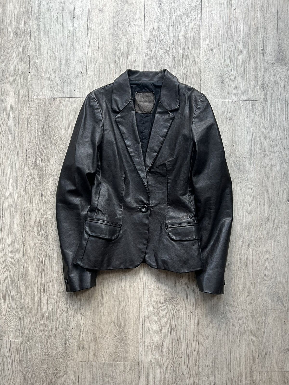 10sei0otto Dieciseizerootto leather blazer Size M / US 6-8 / IT 42-44 - 1 Thumbnail