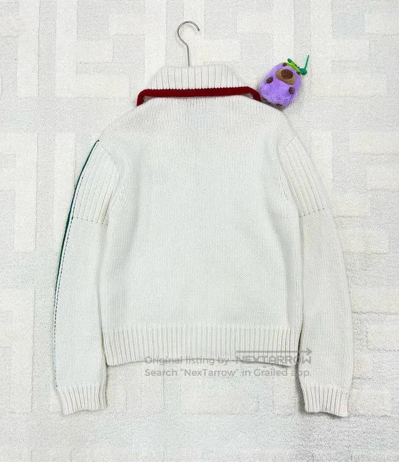 Gucci Gucci White arm striped knitted zipper jacket Size XS / US 0-2 / IT 36-38 - 2 Thumbnail