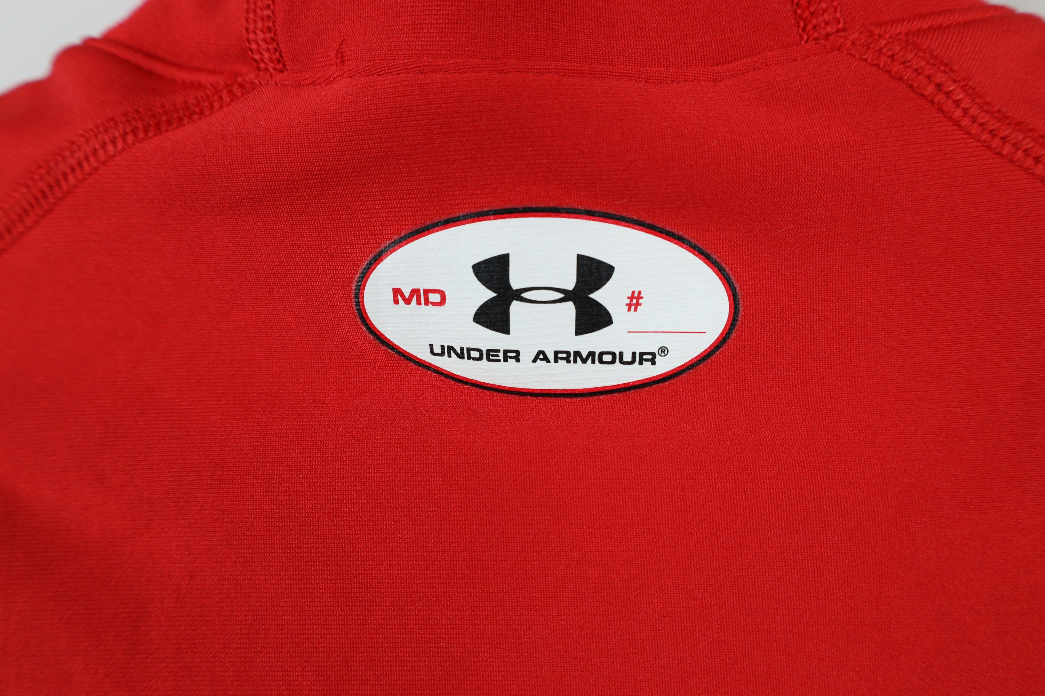 Under Armour × Vintage Under Armour Compression Mock Neck Long Sleeve T-Shirt Red Size US M / EU 48-50 / 2 - 9 Thumbnail