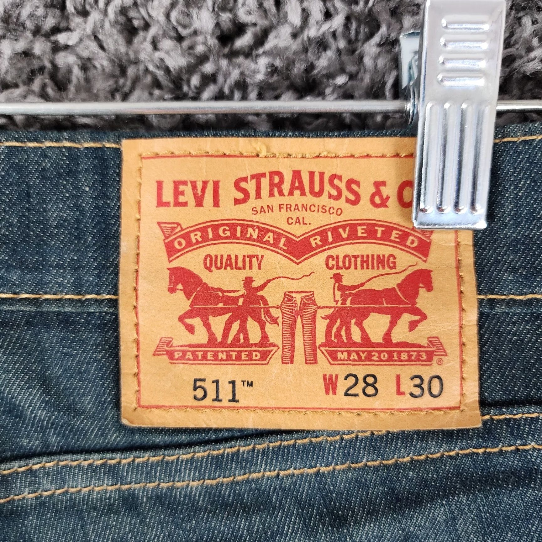 Levi's VINTAGE? No. Use: Levi's 511 Jeans Straight Men 30x30 Blue 30 Inseam Mens - Levi's 511 Straight Leg Jeans, Size 30, Blue, Men Size US 30 / EU 46 - 7 Thumbnail