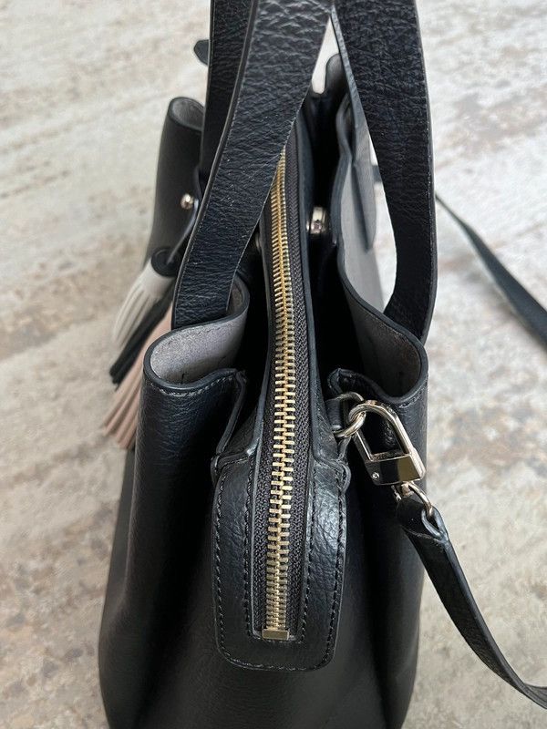 Guess Guess Bag Eco Leather Hand Bag Black Silver 2000s Rare Size ONE SIZE - 9 Thumbnail