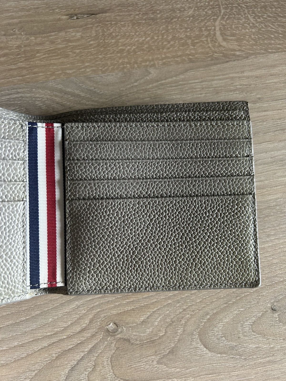 Thom Browne Bifold Grained Leather Wallet Size ONE SIZE - 6 Thumbnail