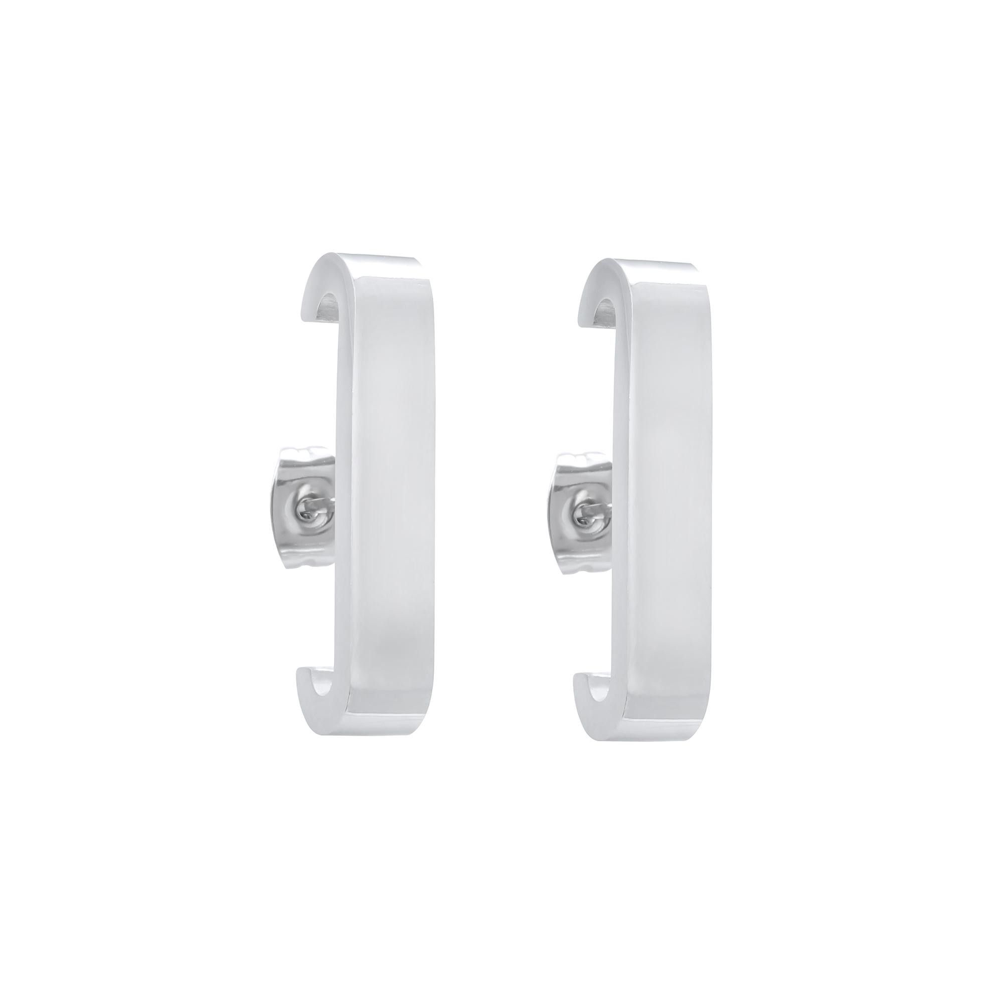 Jewelry Punk Earrings One Pairs Chrome Jewelry Size ONE SIZE - 5 Thumbnail
