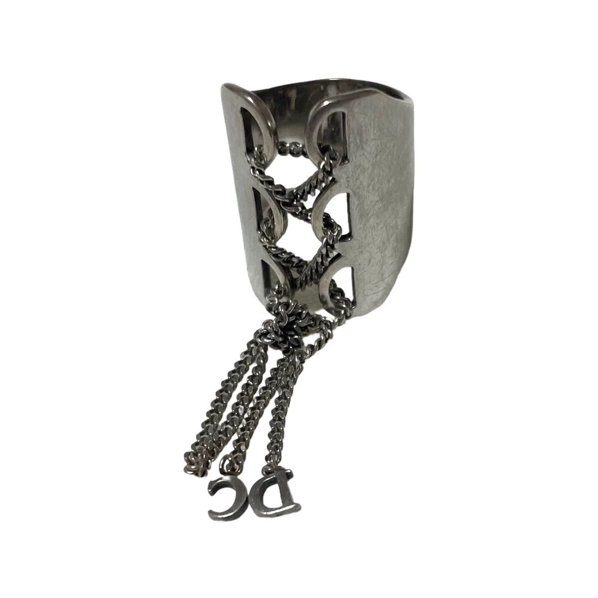 Dior Christian Dior Vtg Strap Metal Tassel Logo Open Ring Size ONE SIZE - 2 Thumbnail