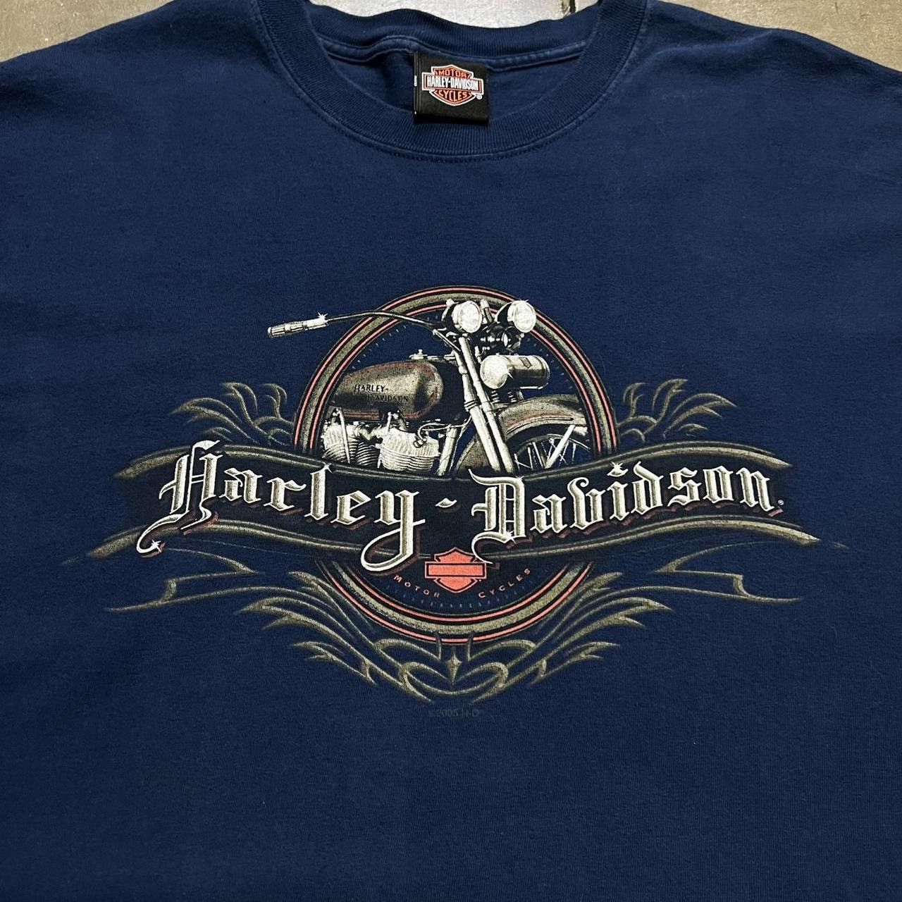Harley Davidson Vintage Harley Davidson Motorcycle T shirt Tribal Biker Iowa Size US XXL / EU 58 / 5 - 3 Thumbnail