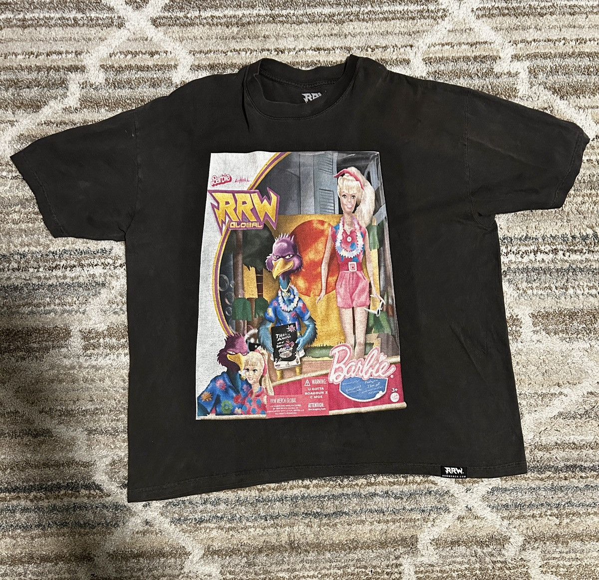 Other Road Runner Global Barbie T-Shirt Washed Black Size US XXL / EU 58 / 5 - 2 Thumbnail
