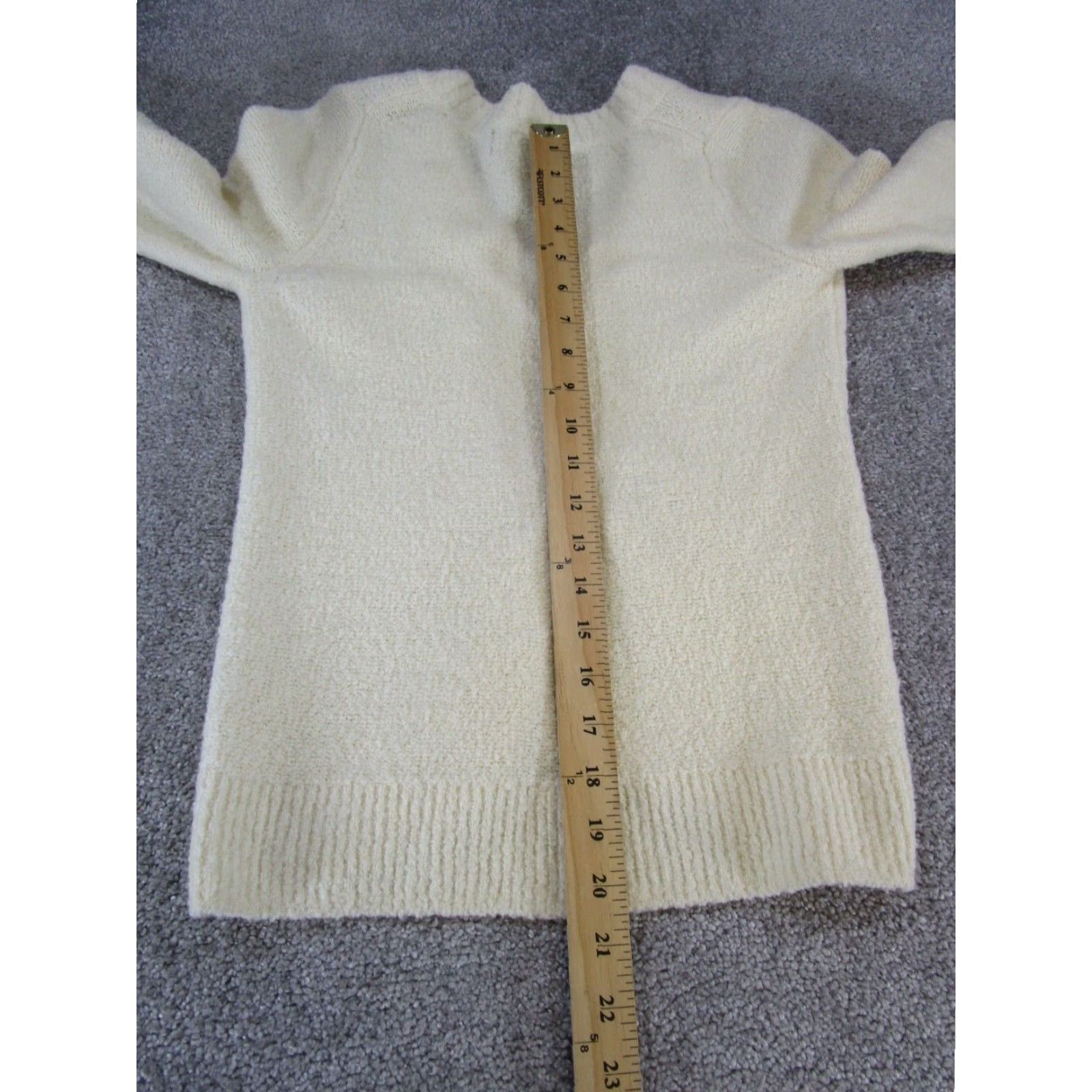 Everlane Everlane Wool Sweater Women Small Ivory V-Neck Knit Pullover Women Size S / US 4 / IT 40 - 7 Thumbnail