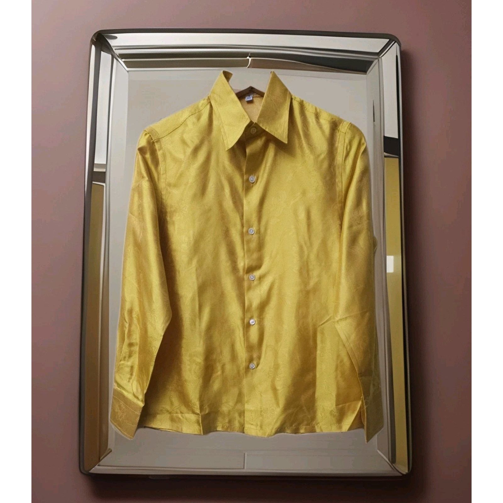 Other Craig Taylor Gold 100 % Silk Blouse Shirt Size Small Size S / US 4 / IT 40 - 1 Thumbnail
