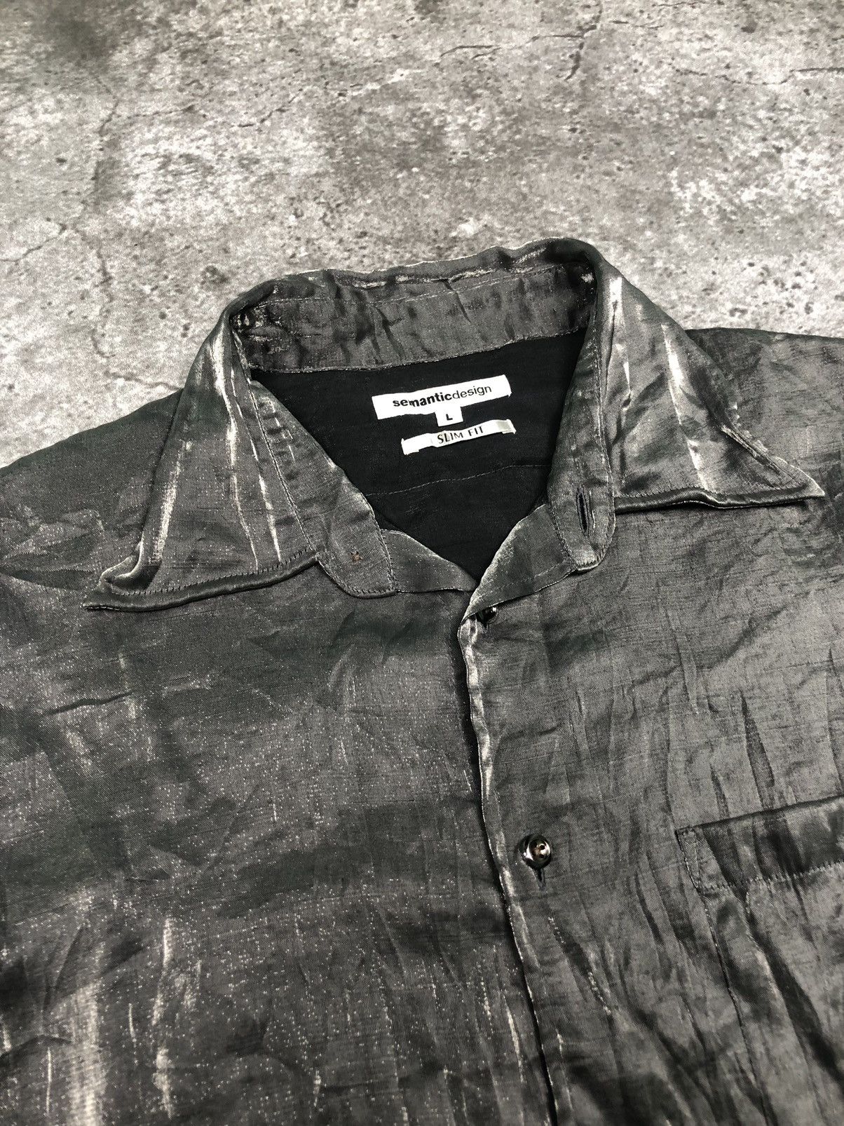 semanticdesign Semantic Design Silver Metal Button Shirt Size US L / EU 52-54 / 3 - 5 Thumbnail