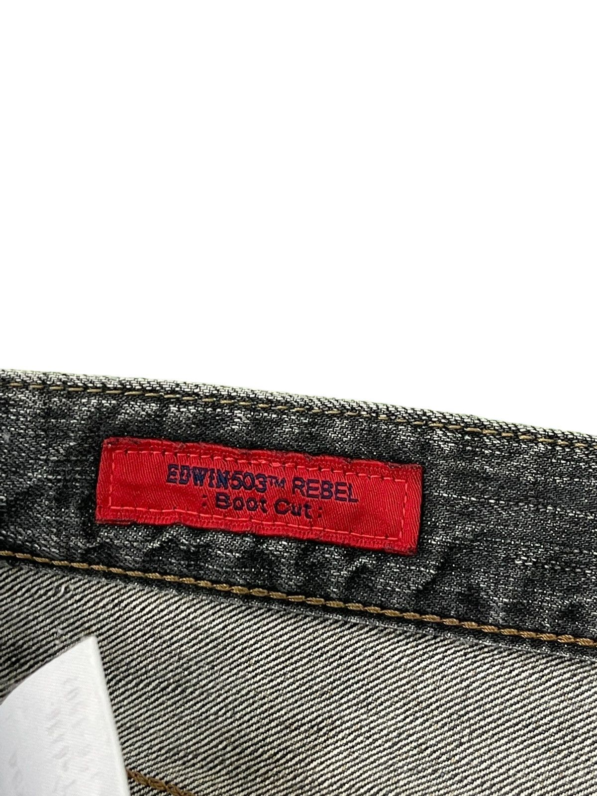 Japanese Brand Flare Jeans Edwin Japan Faded Distress Boot Cut 6🟦2 Size US 31 - 10 Thumbnail