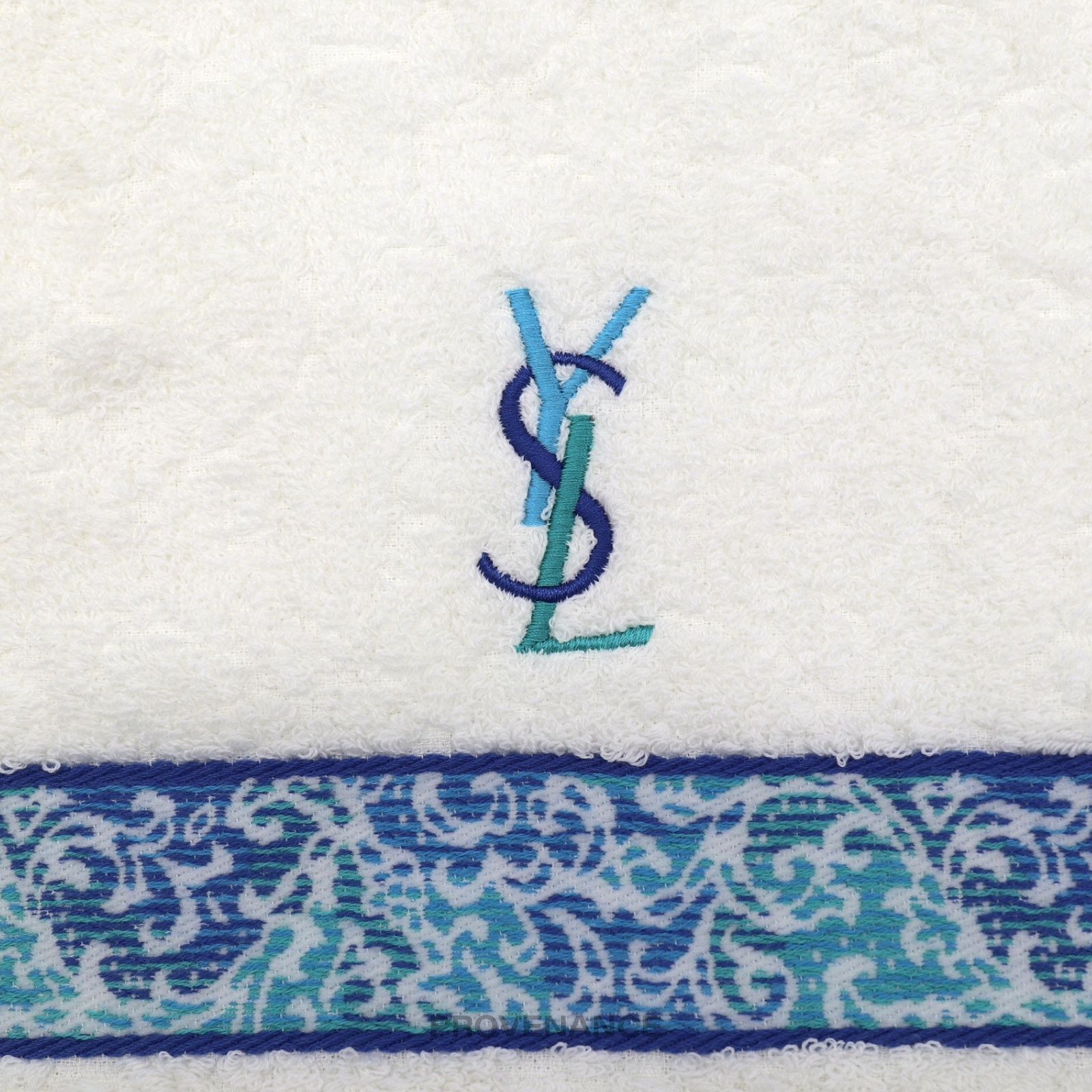Yves Saint Laurent 🔴 Yves Saint Laurent YSL Hand Towel - White Size ONE SIZE - 3 Thumbnail