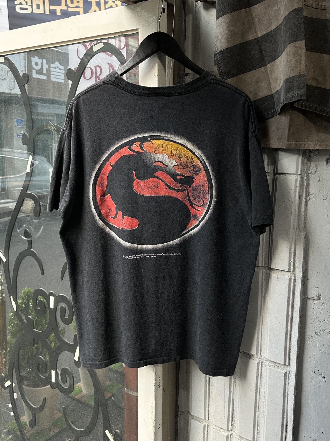 Vintage 1993 OG Mortal Kombat T Shirts Gaming t shirt single stitch Size US XL / EU 56 / 4 - 1 Thumbnail