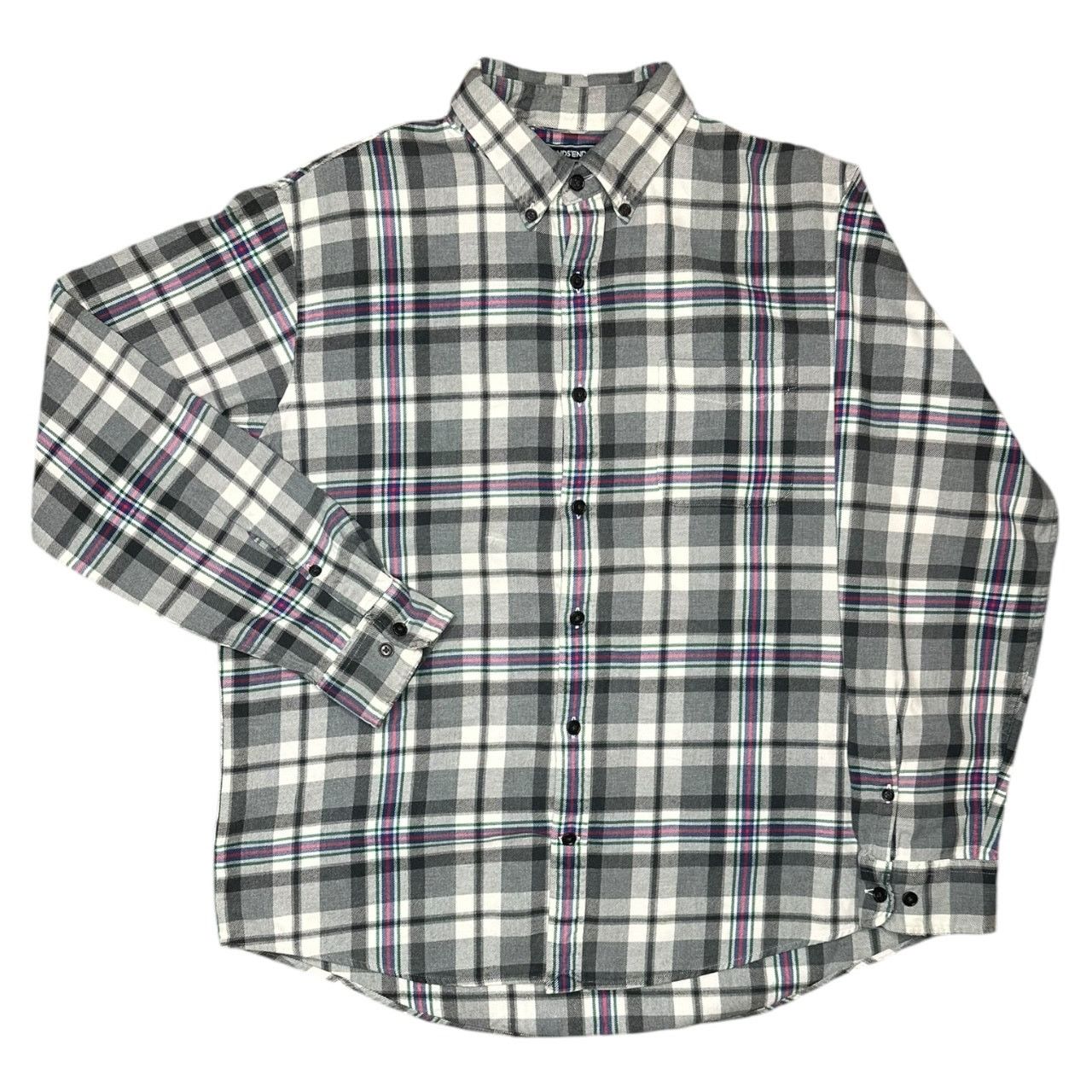 Lands' End Lands’ End Men’s L Plaid Button-Down Long Sleeve Shirt Size US L / EU 52-54 / 3 - 1 Thumbnail